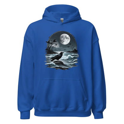 Unisex | Moon, Crow, Beach - Stylish Hoodie - AwRans Clothing