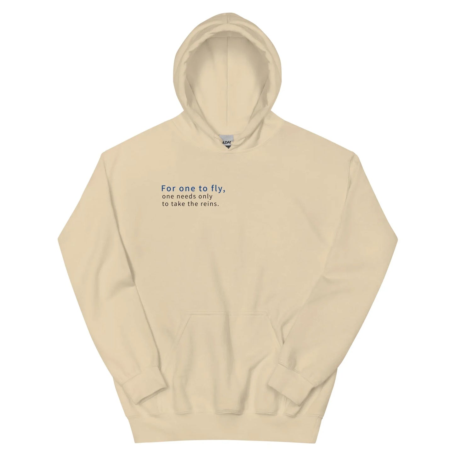 Unisex | For One To Fly One Needs Only To Take The Reins Hoodie - AwRans Clothing