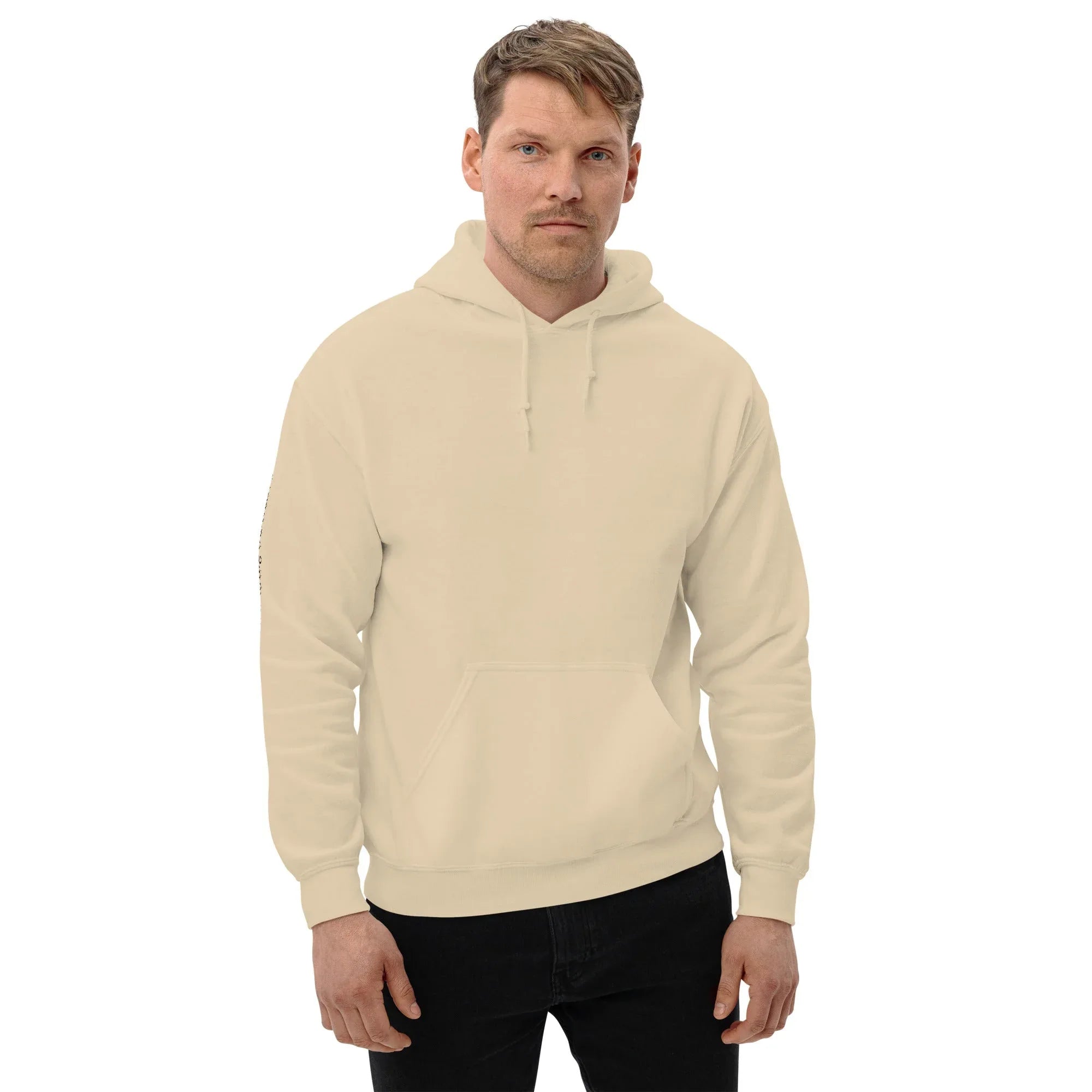 Men's | Your Luck Depends On Me Hoodie hoodie AwRans Clothing unisex-heavy-blend-hoodie-sand-front-6640379381b6d