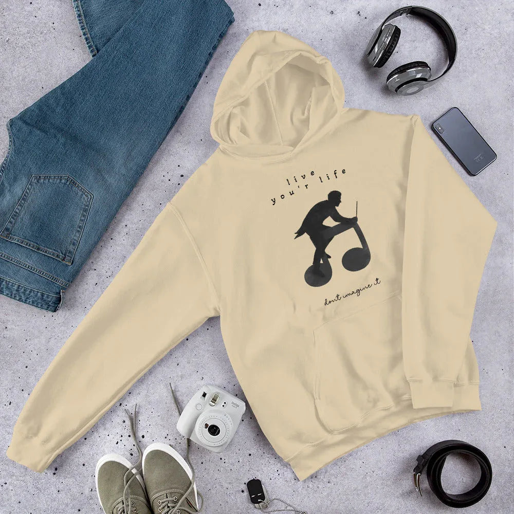 Unisex | Live Your Life. Don't Imagine It Hoodie - AwRans Clothing