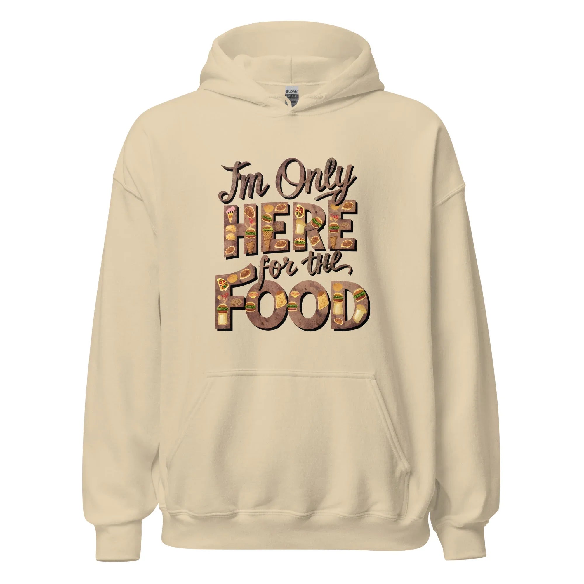 Unisex | I'm Only Here For The Food - Stylish Hoodie - AwRans Clothing