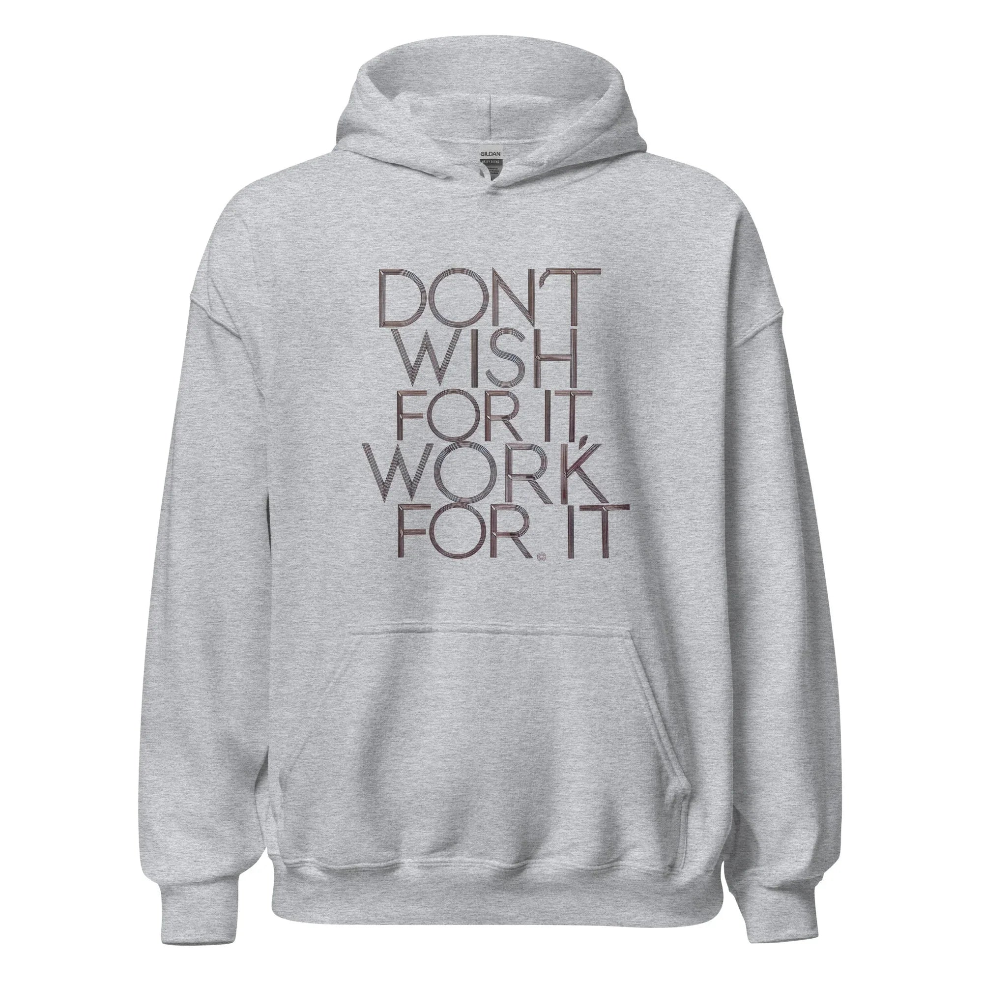 Unisex | DON'T WISH FOR IT - WORK FOR IT Stylish Hoodie Sport Grey hoodie AwRans Clothing unisex-heavy-blend-hoodie-sport-grey-front-665d00c03b06e