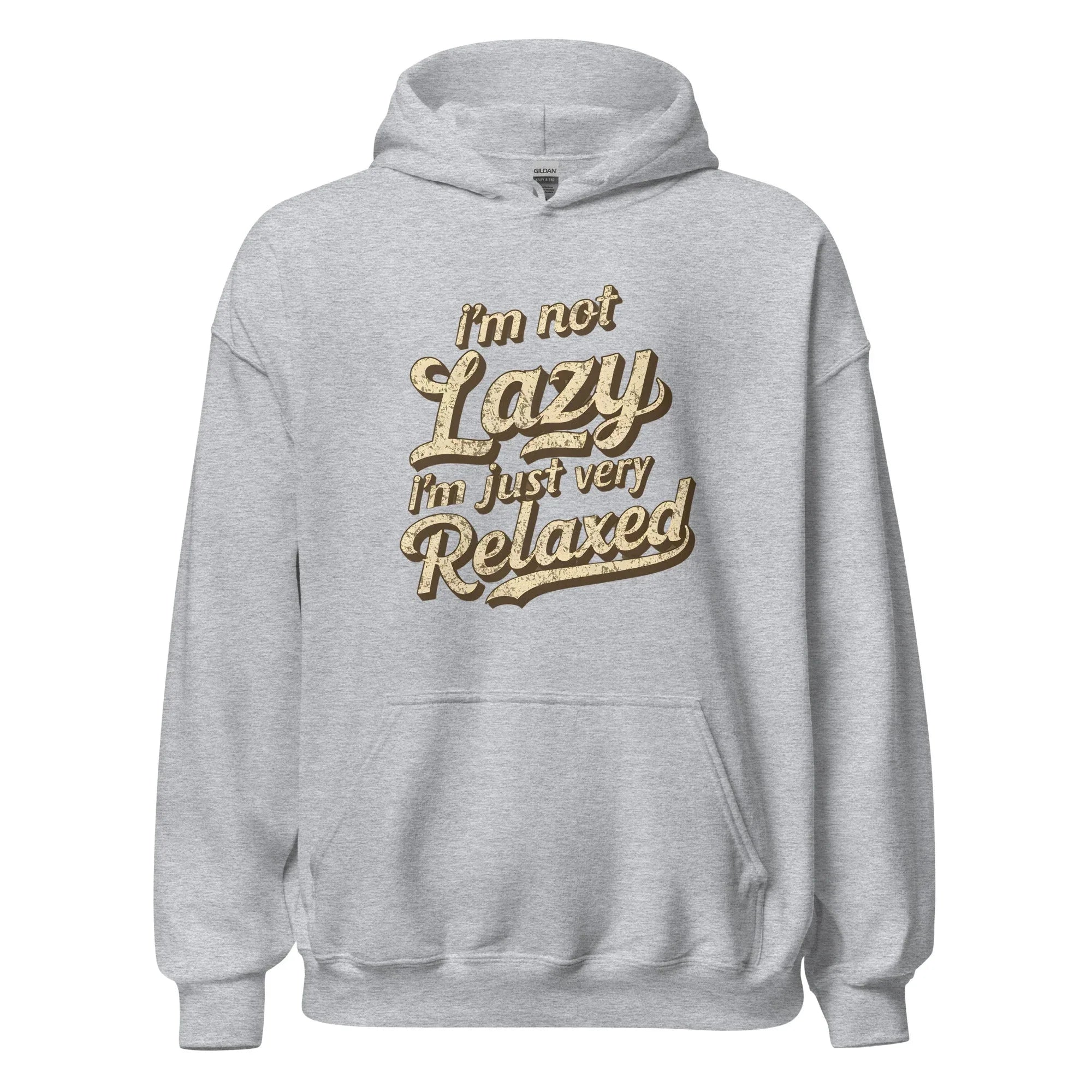Unisex | I'm Not Lazy - I'm Just Relaxed Hoodie Sport Grey hoodie AwRans Clothing unisex-heavy-blend-hoodie-sport-grey-front-665d2f2be54b1