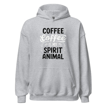 Unisex | Coffee Is My Spirit Animal - Smooth And Stylish Hoodie - AwRans Clothing