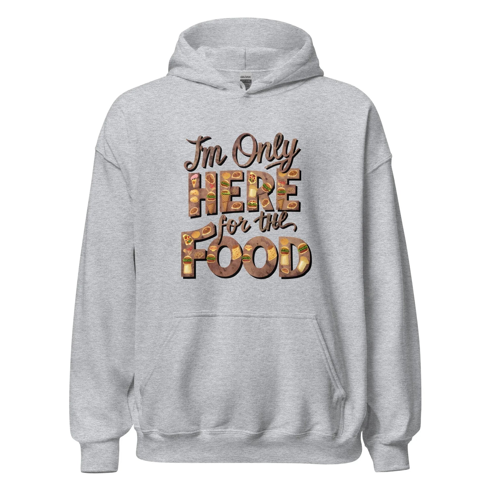 Unisex | I'm Only Here For The Food - Stylish Hoodie - AwRans Clothing
