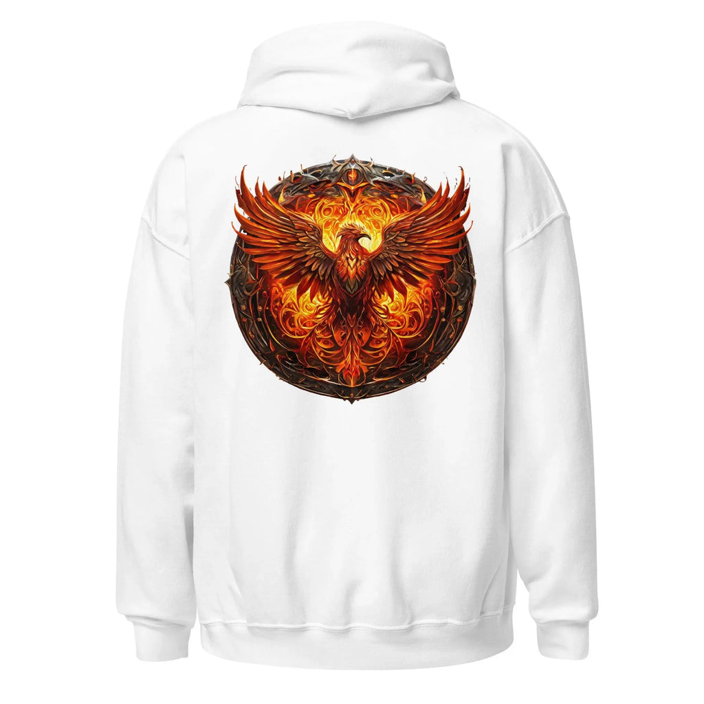 Unisex | Phoenix's Anger Hoodie hoodie AwRans Clothing unisex-heavy-blend-hoodie-white-back-66338316a46c6