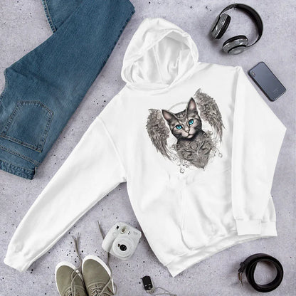 Women's | Cat With Wings Hoodie - AwRans Clothing