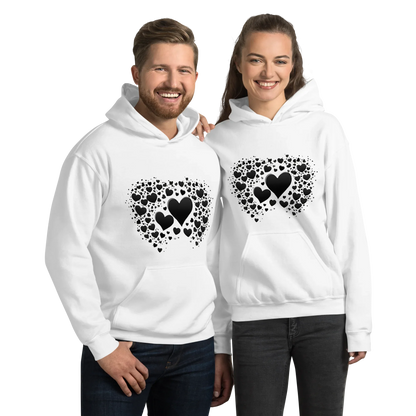 Unisex | Black Hearts Hoodie - AwRans Clothing