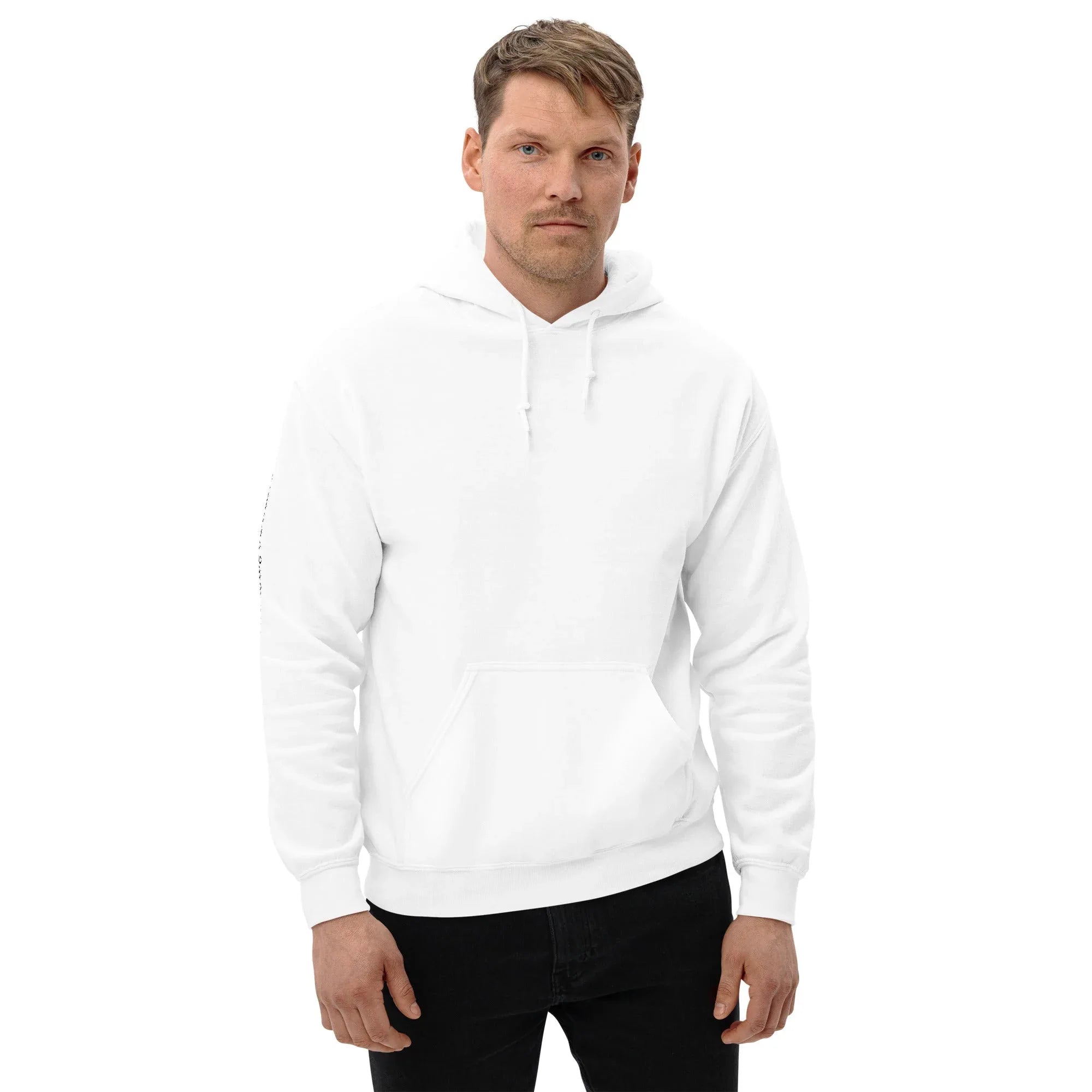 Men's | Your Luck Depends On Me Hoodie hoodie AwRans Clothing unisex-heavy-blend-hoodie-white-front-6640379393ef9