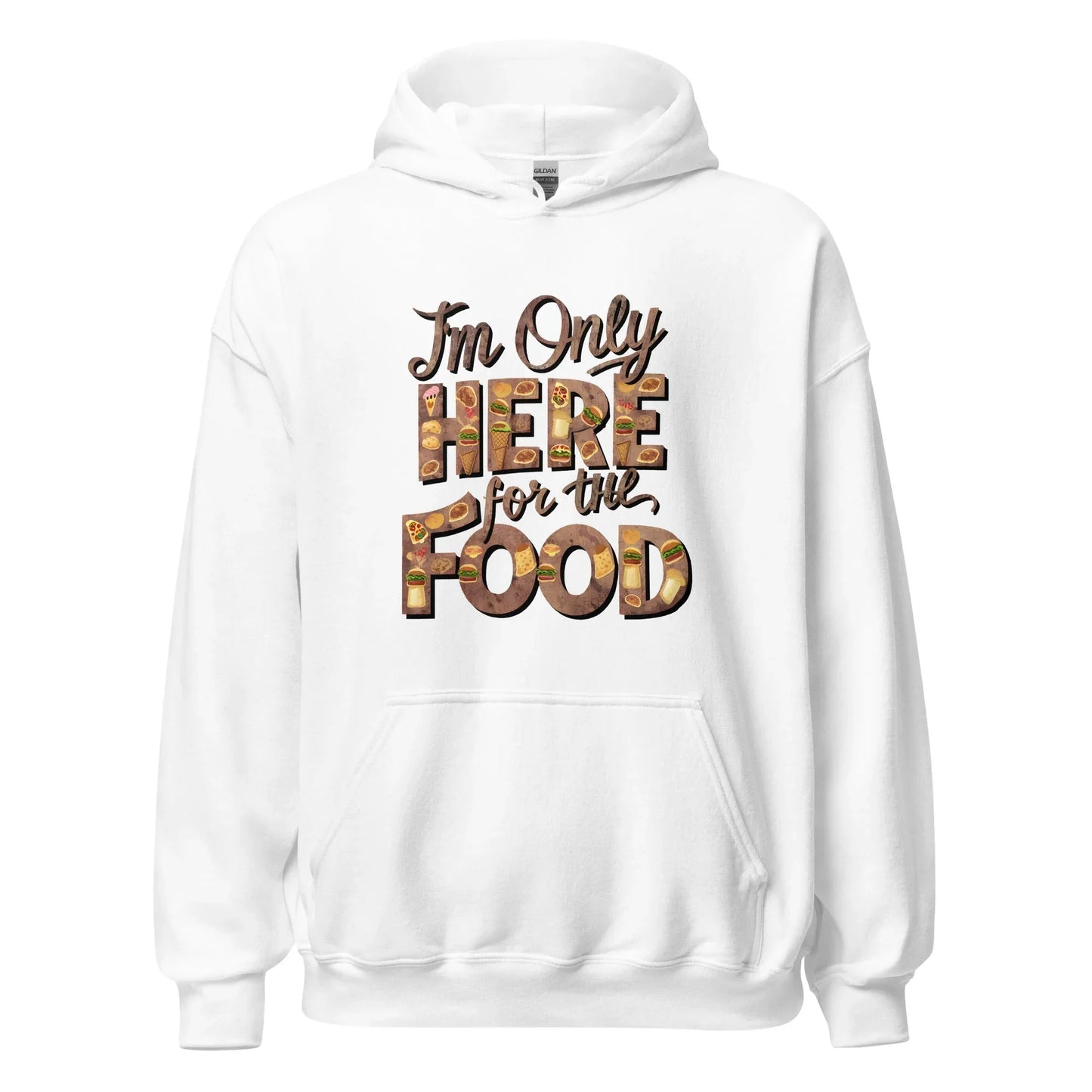 Unisex | I'm Only Here For The Food - Stylish Hoodie - AwRans Clothing