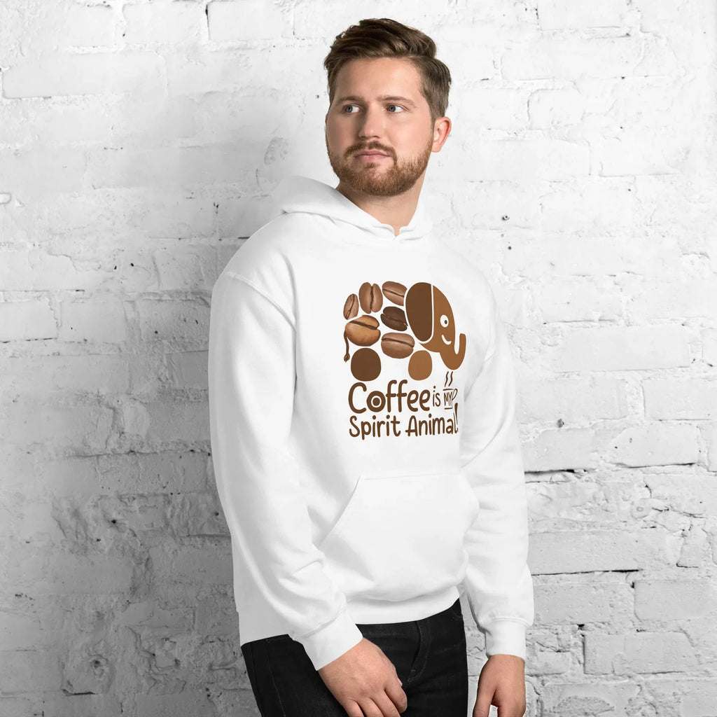 Unisex Hoodie | Coffee Is My Spirit Animal hoodie AwRans Clothing unisex-heavy-blend-hoodie-white-right-front-681654a9f3f81