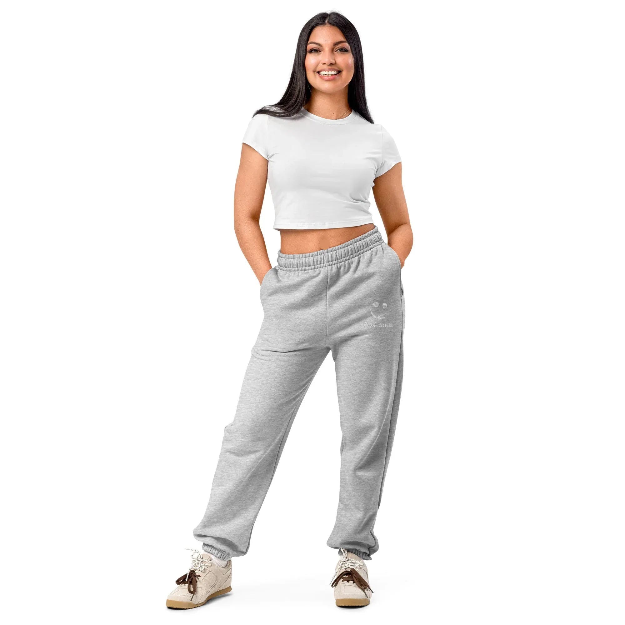 AwRans | Premium Unisex Heavyweight Sweatpants Heavyweight Sweatpants AwRans Clothing unisex-heavyweight-sweatpants-athletic-heather-front-688d51b8df5f4