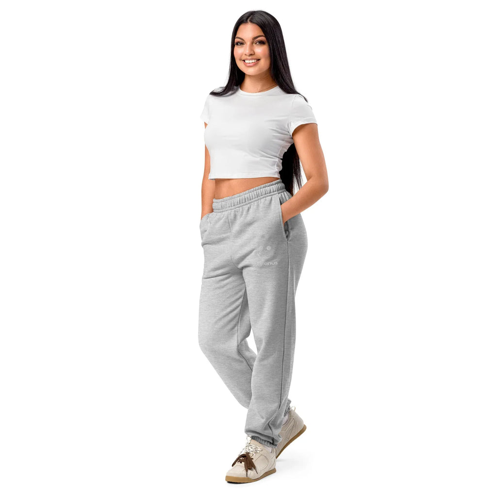 AwRans | Premium Unisex Heavyweight Sweatpants Heavyweight Sweatpants AwRans Clothing unisex-heavyweight-sweatpants-athletic-heather-left-front-688d51b8dfa5f