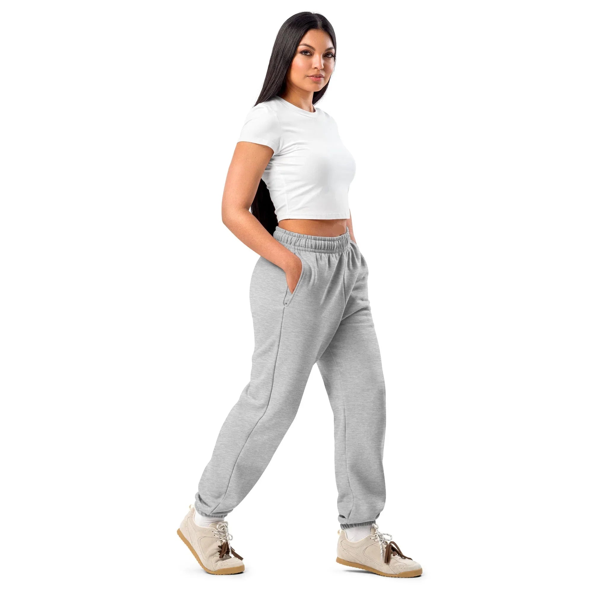 AwRans | Premium Unisex Heavyweight Sweatpants Heavyweight Sweatpants AwRans Clothing unisex-heavyweight-sweatpants-athletic-heather-right-front-688d51b8df8d7