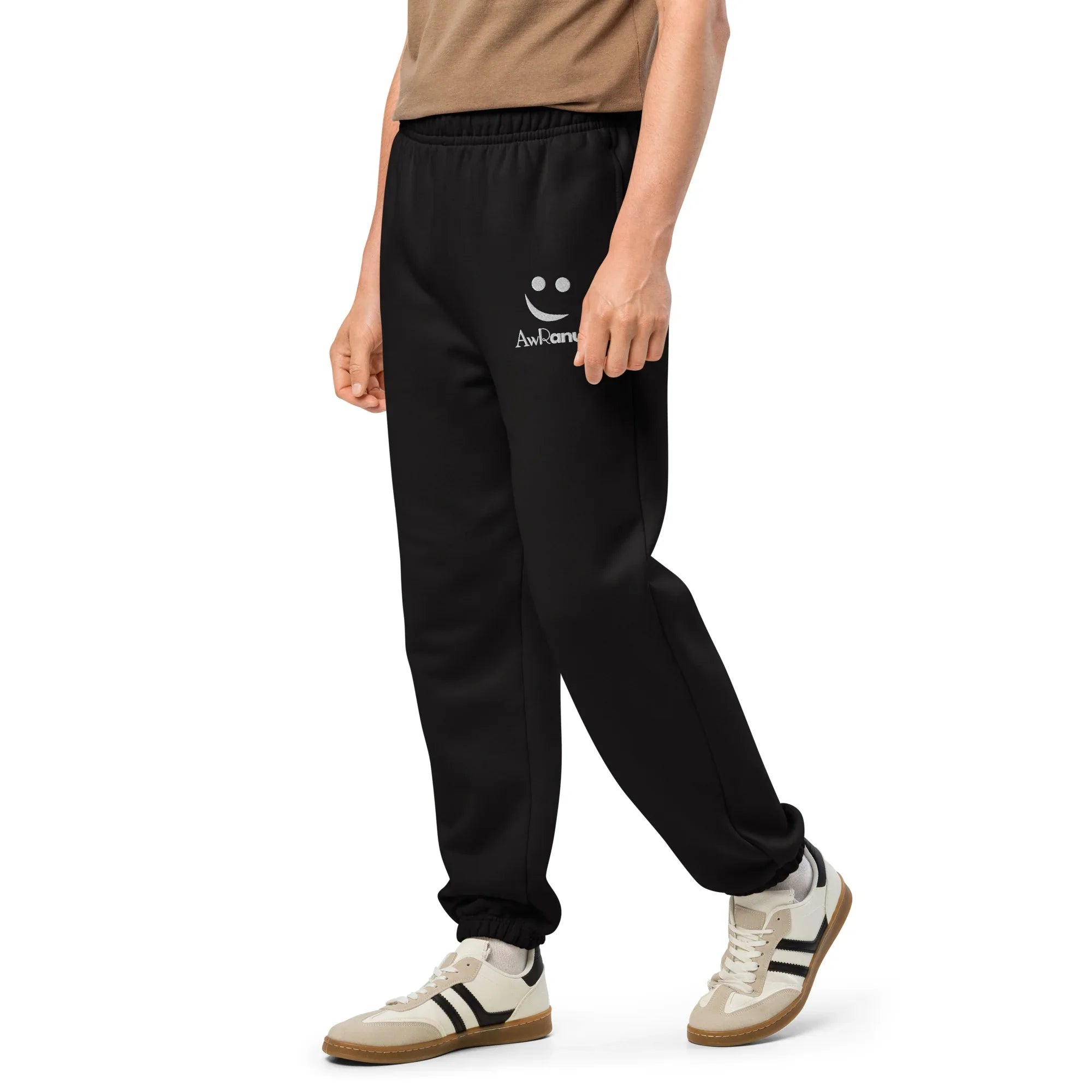 AwRans | Premium Unisex Heavyweight Sweatpants Heavyweight Sweatpants AwRans Clothing unisex-heavyweight-sweatpants-black-left-front-688d51b8debdb