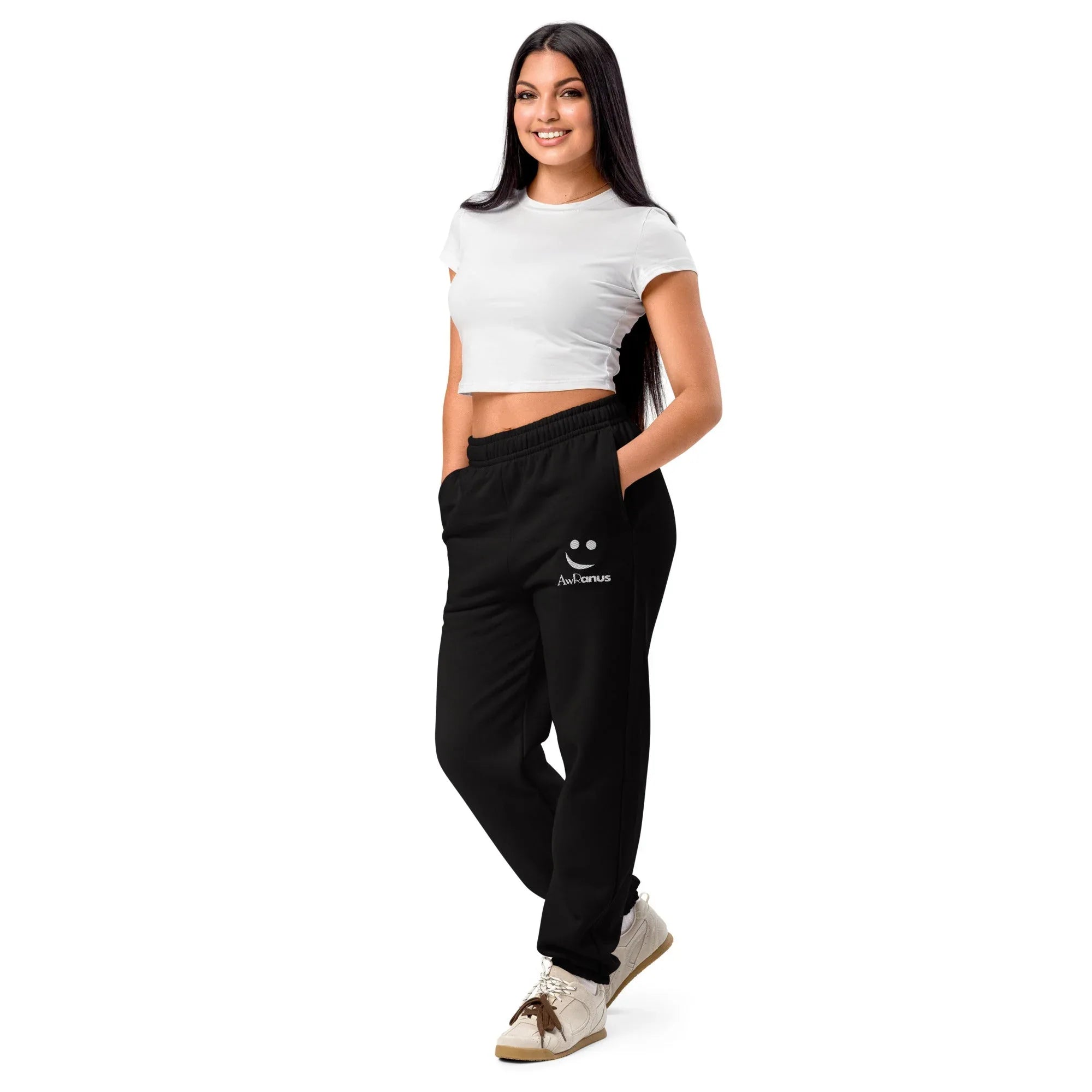 AwRans | Premium Unisex Heavyweight Sweatpants Heavyweight Sweatpants AwRans Clothing unisex-heavyweight-sweatpants-black-left-front-688d51b8dec43