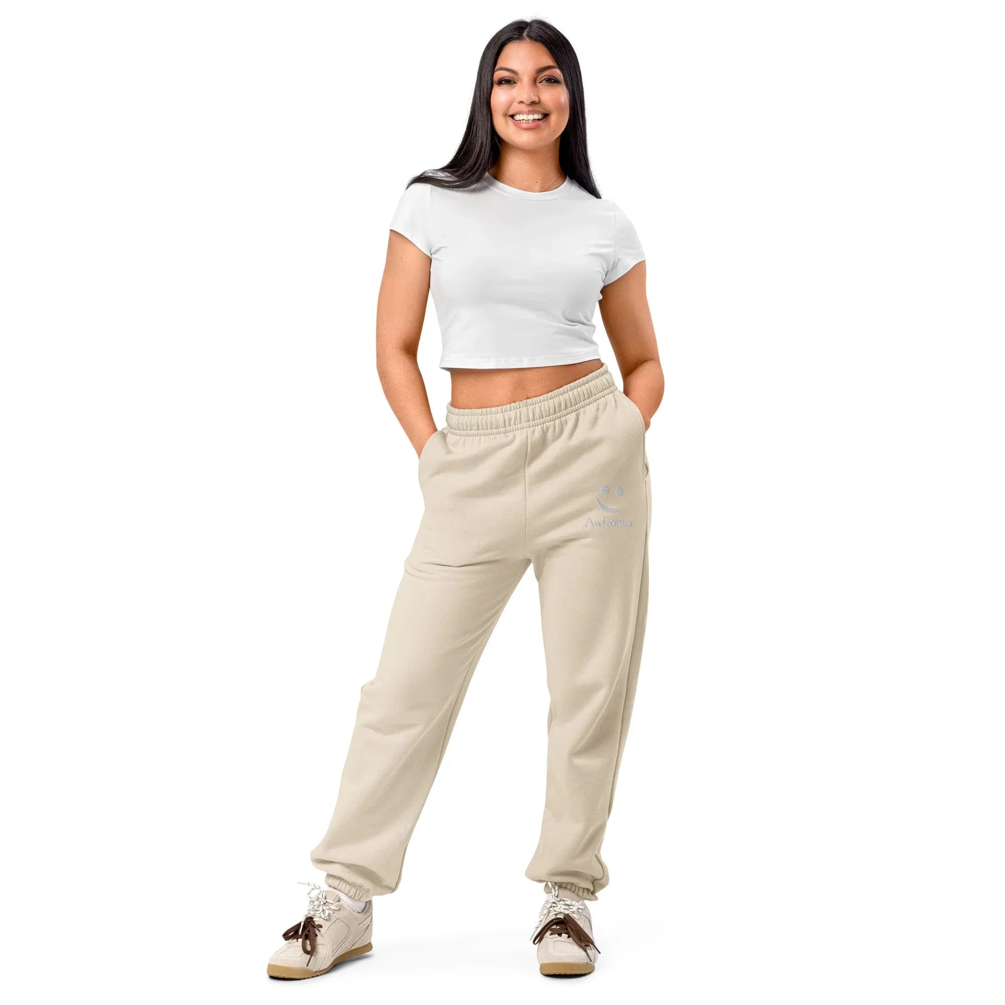 AwRans | Premium Unisex Heavyweight Sweatpants Heavyweight Sweatpants AwRans Clothing unisex-heavyweight-sweatpants-dust-front-688d51b8de7bc