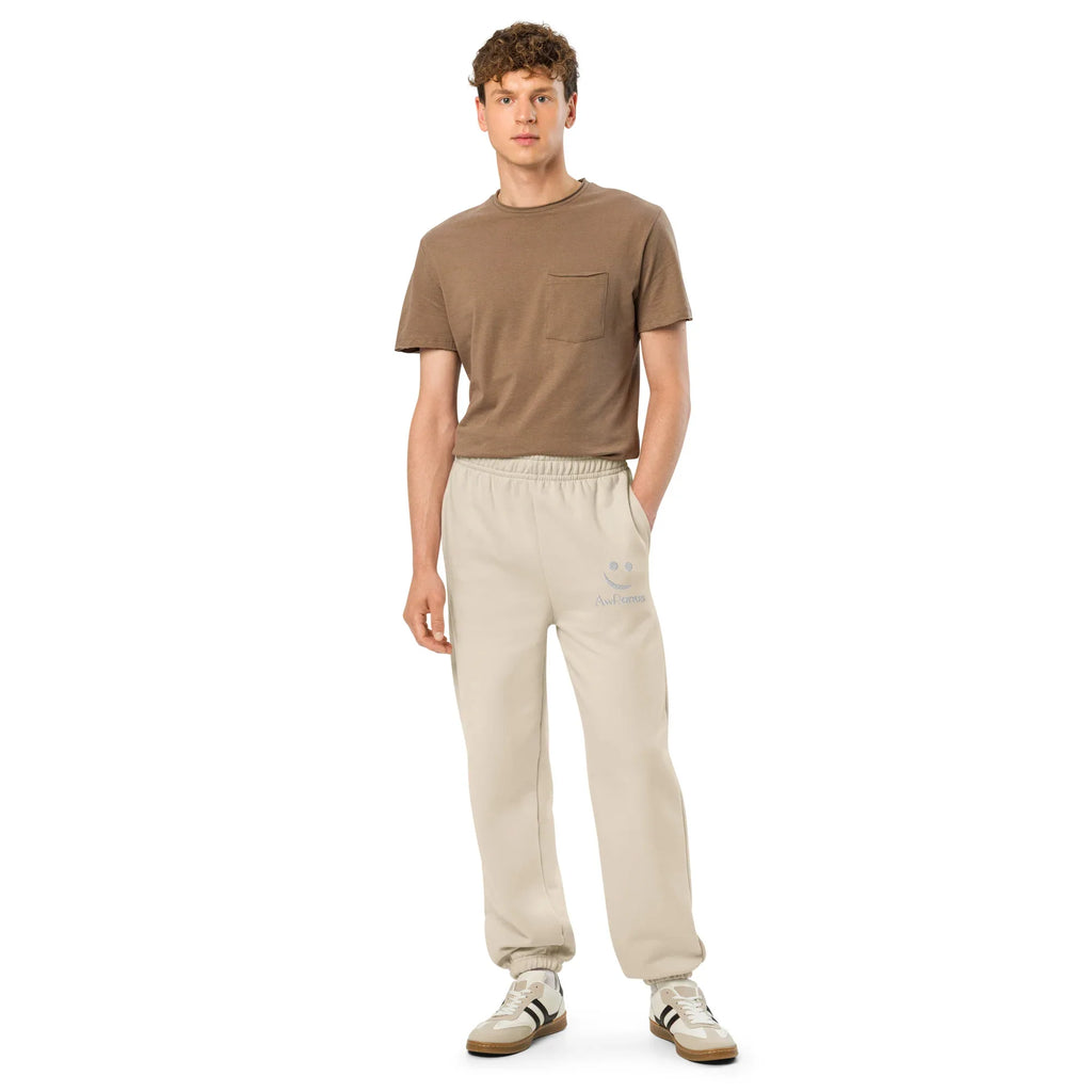 AwRans | Premium Unisex Heavyweight Sweatpants Heavyweight Sweatpants AwRans Clothing unisex-heavyweight-sweatpants-dust-front-688d51b8df397