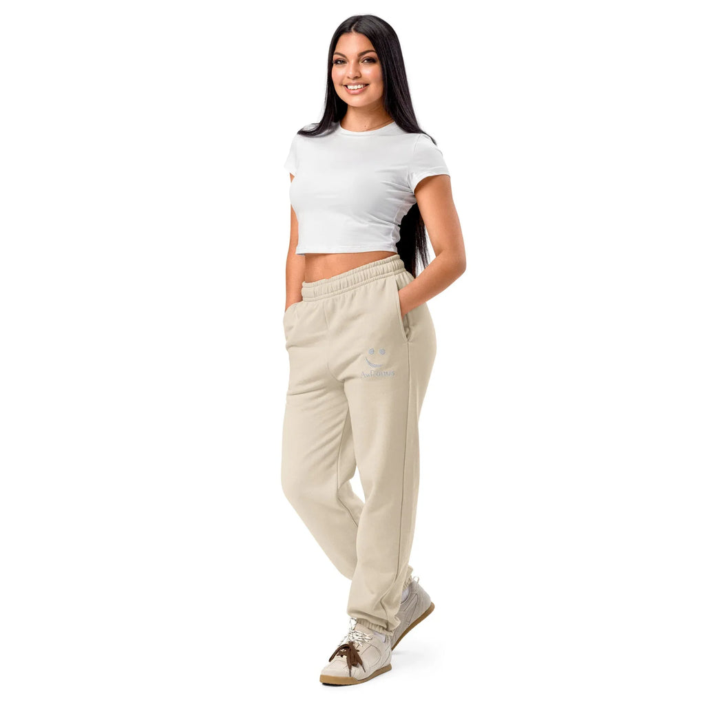 AwRans | Premium Unisex Heavyweight Sweatpants Heavyweight Sweatpants AwRans Clothing unisex-heavyweight-sweatpants-dust-left-front-688d51b8deaa7