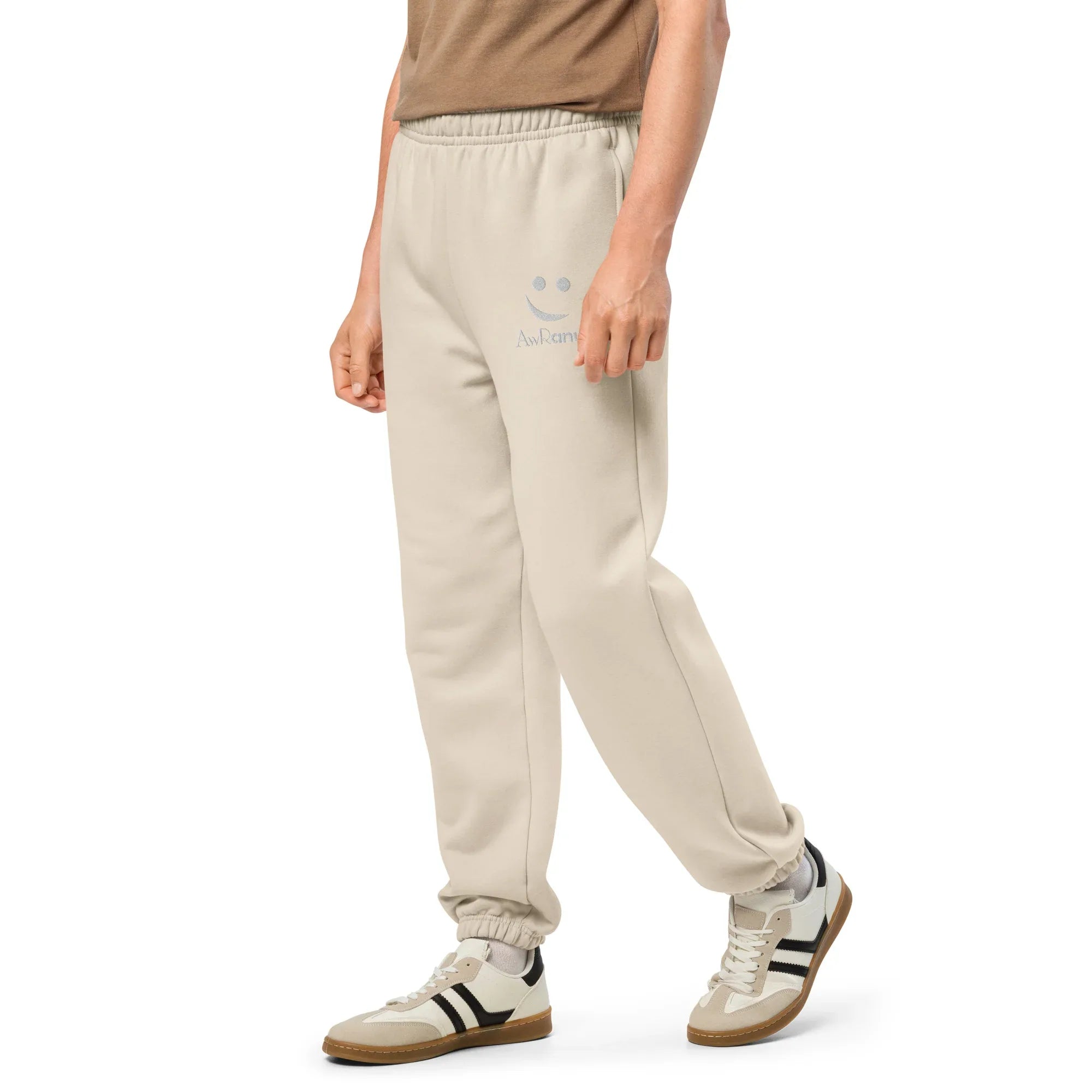 AwRans | Premium Unisex Heavyweight Sweatpants Heavyweight Sweatpants AwRans Clothing unisex-heavyweight-sweatpants-dust-left-front-688d51b8df4a0
