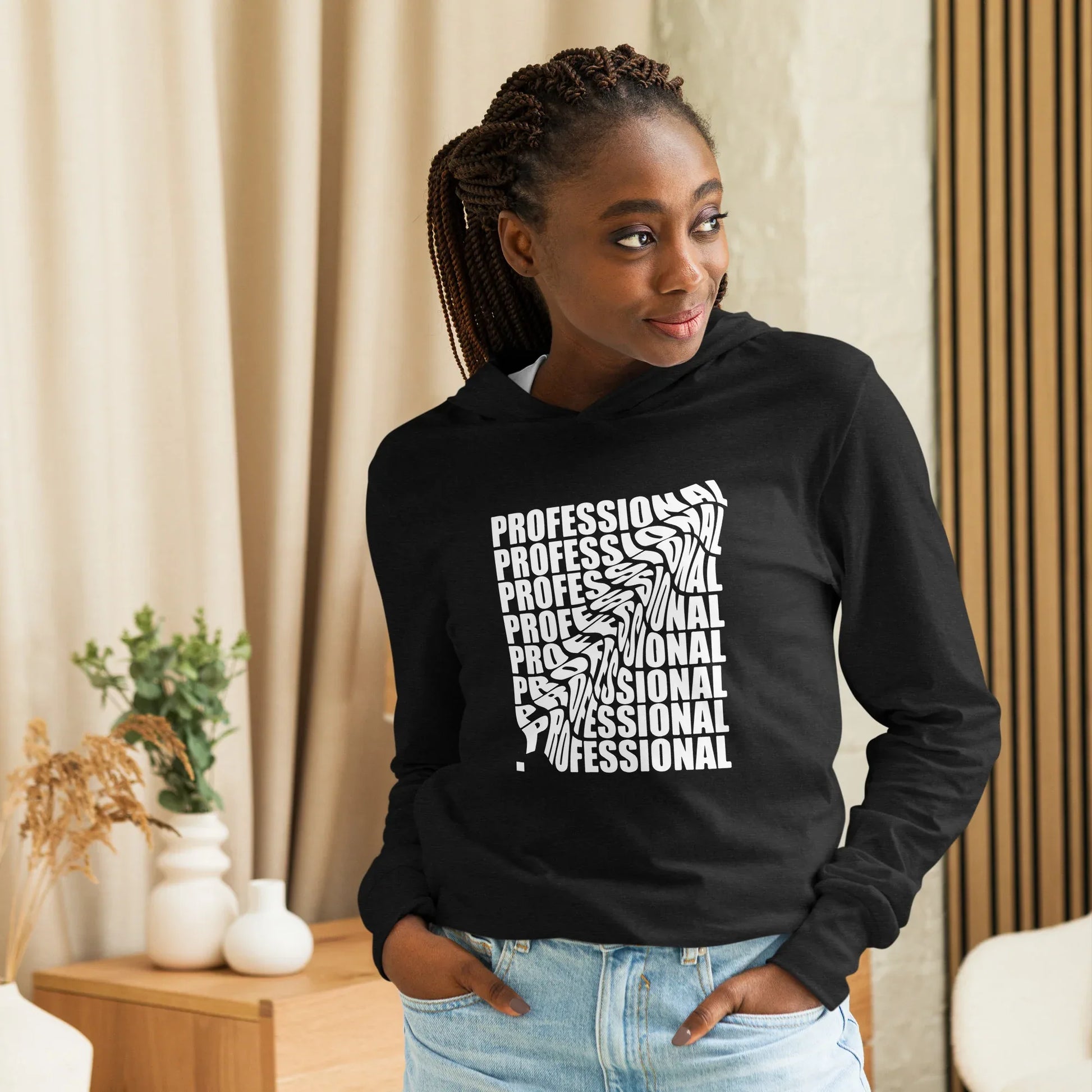 Unisex Hooded Long-Sleeve Tee | Professional - AwRans Clothing