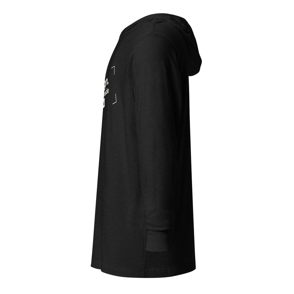 Unisex Hooded Long-Sleeve Tee | Design Is Thinking Made Visual Hooded long-sleeve tee AwRans Clothing unisex-hooded-long-sleeve-tee-charcoal-black-triblend-left-67eb9b112f37b