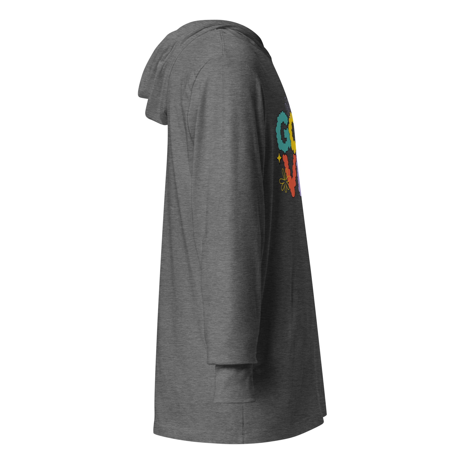 Unisex Hooded Long-Sleeve Tee | Good Vibe Hooded long-sleeve tee AwRans Clothing unisex-hooded-long-sleeve-tee-grey-triblend-right-67eb9bb926ec4