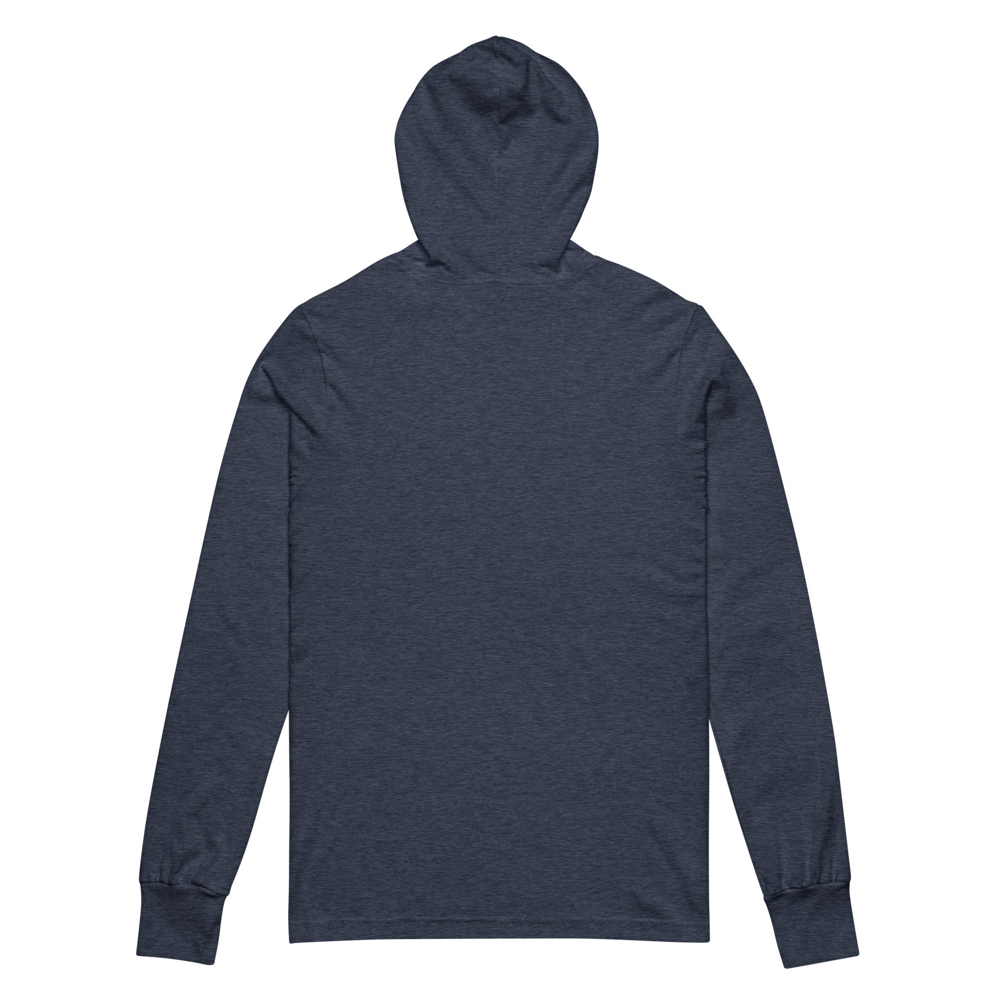 Unisex Hooded Long-Sleeve Tee | Keep It Simple Hooded long-sleeve tee AwRans Clothing unisex-hooded-long-sleeve-tee-heather-navy-back-67eb9381a12fb