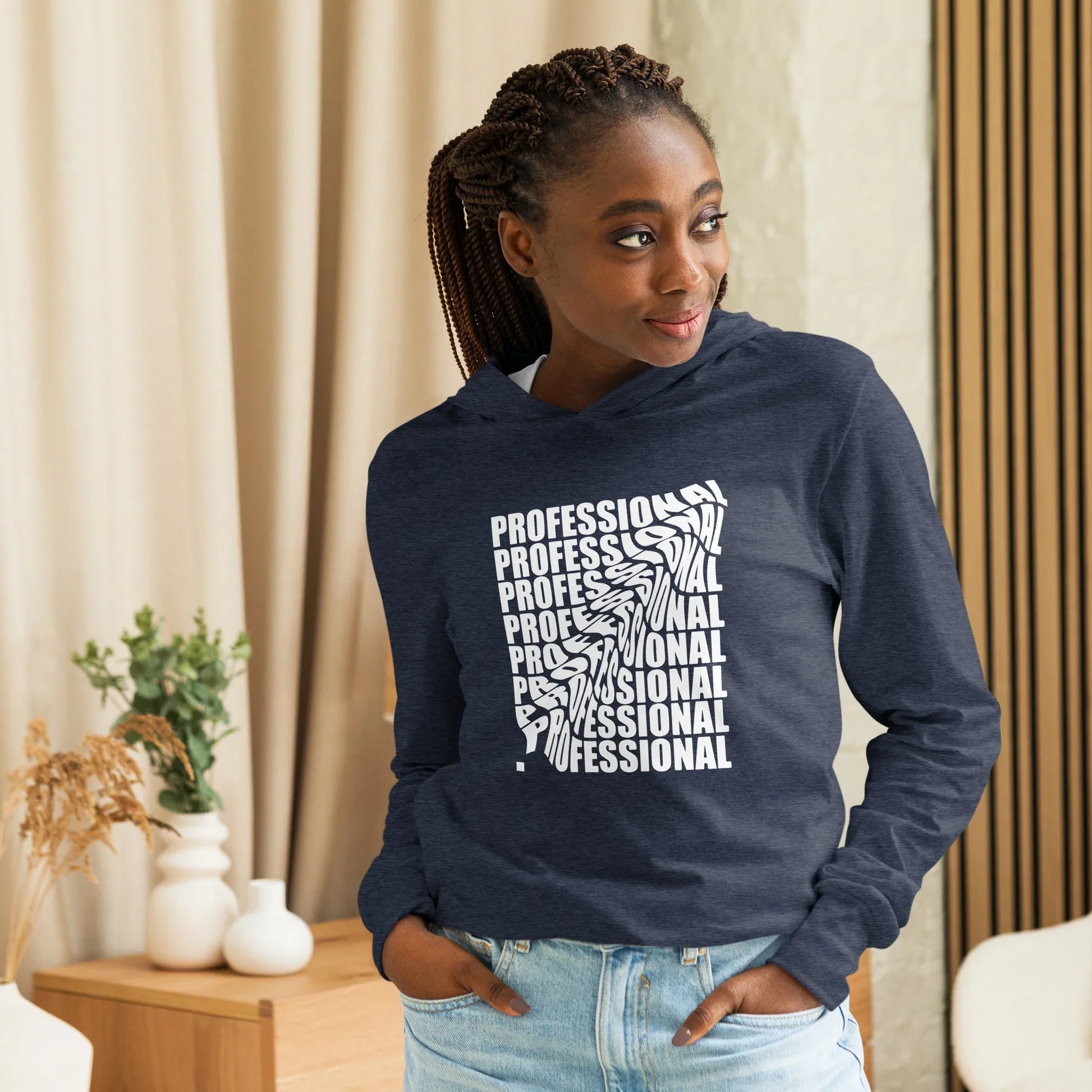 Unisex Hooded Long-Sleeve Tee | Professional - AwRans Clothing