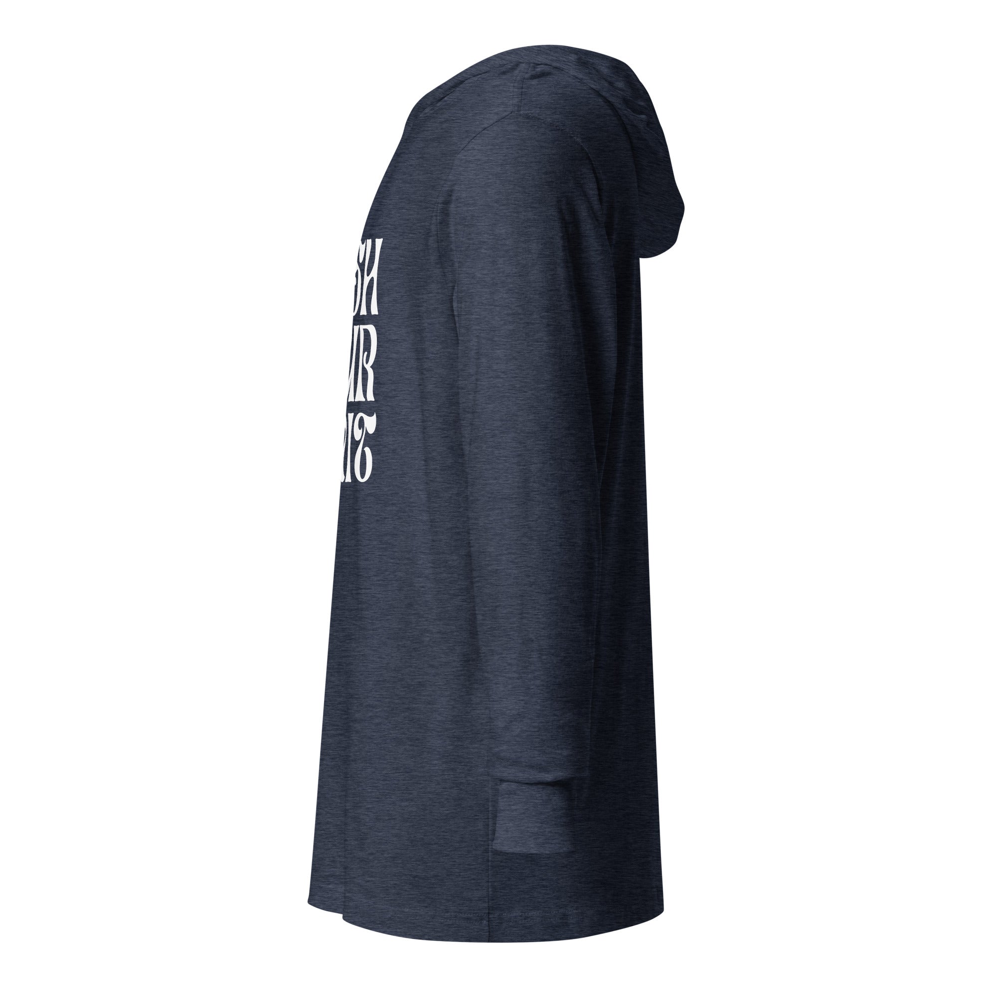 Unisex Hooded Long-Sleeve Tee | Push Your Limits Hooded long-sleeve tee AwRans Clothing unisex-hooded-long-sleeve-tee-heather-navy-left-67eb91e1d7162