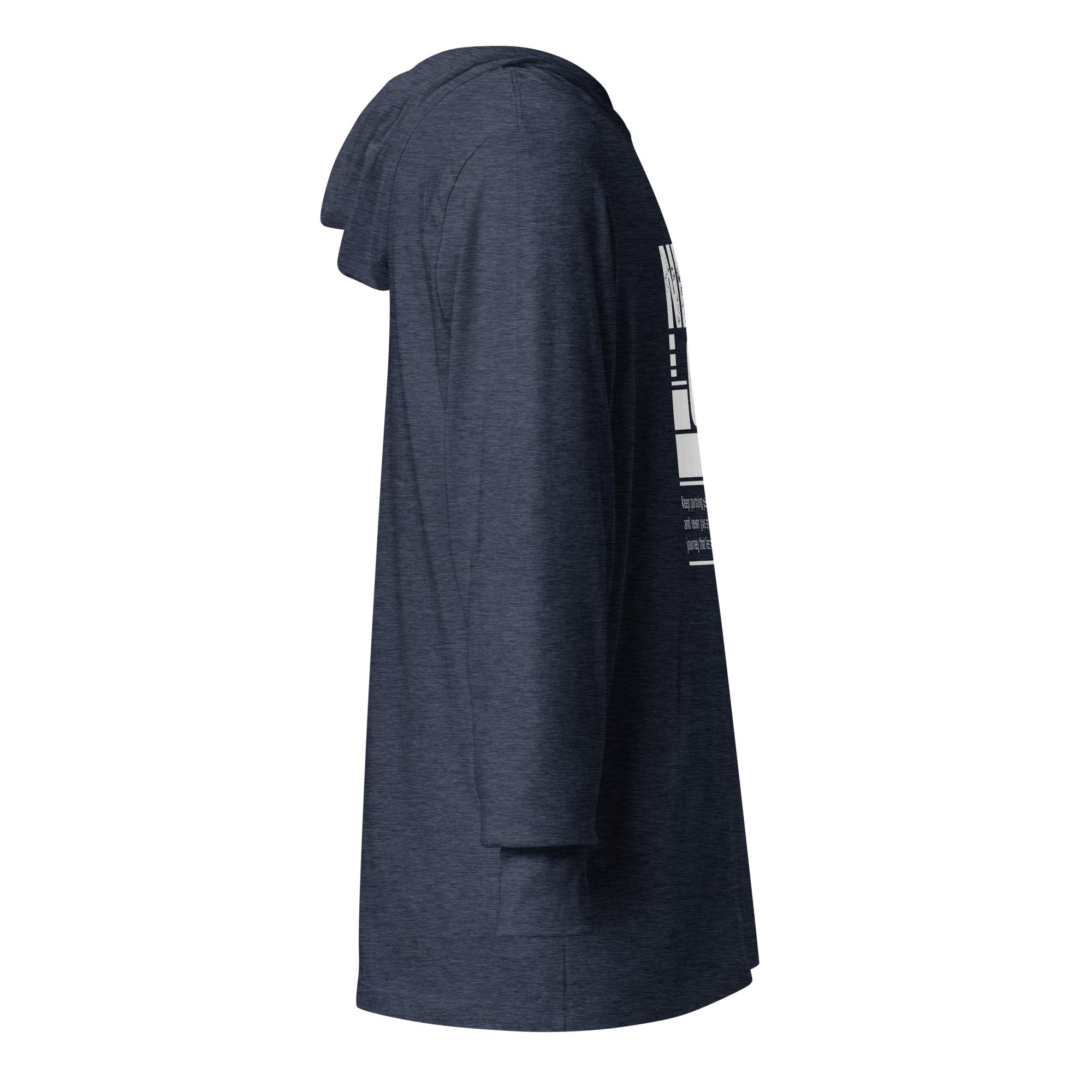 Unisex Hooded Long-Sleeve Tee | Never Give Up Hooded long-sleeve tee AwRans Clothing unisex-hooded-long-sleeve-tee-heather-navy-right-67eb96c4827a7