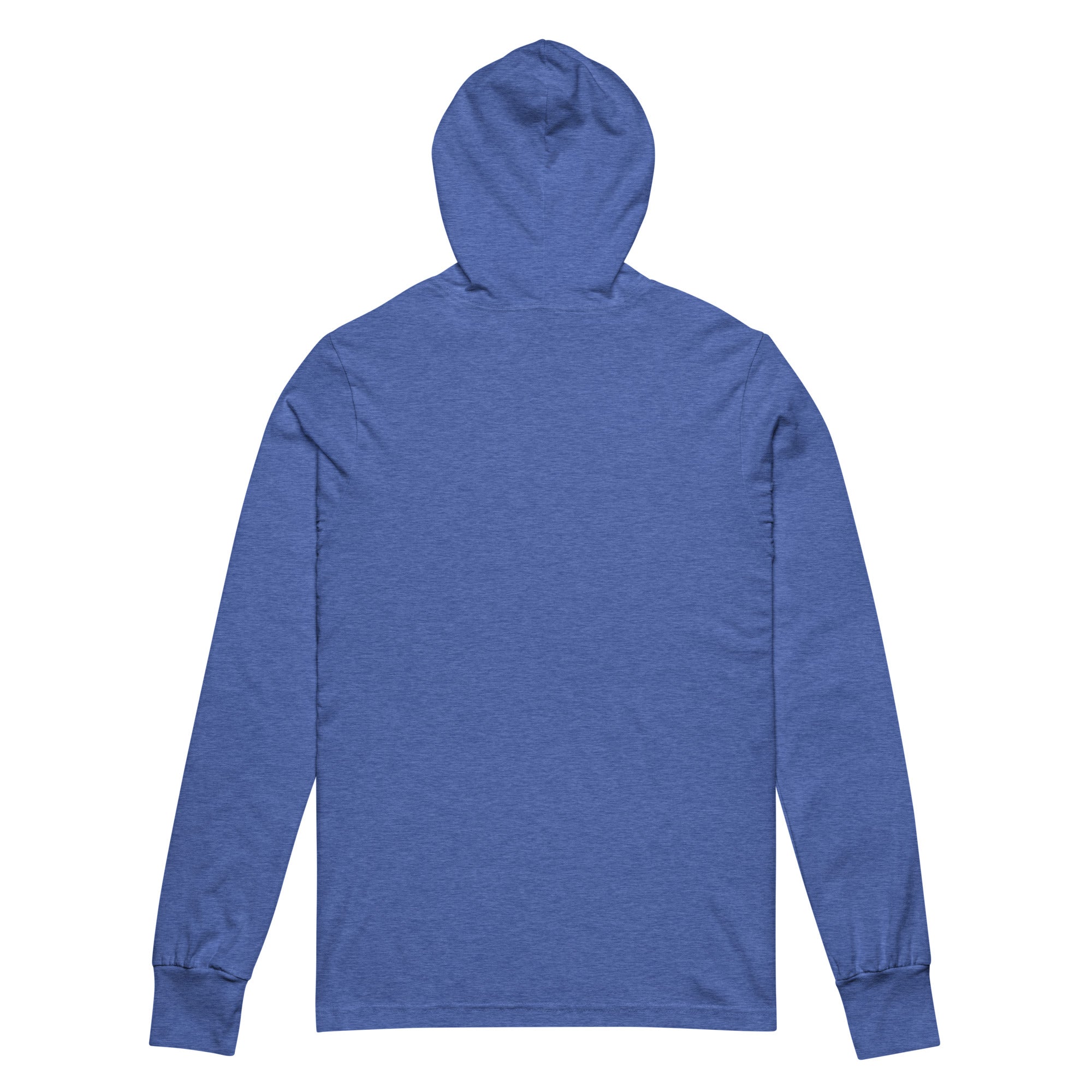 Unisex Hooded Long-Sleeve Tee | You Have The Power To Protect Your Peace Hooded long-sleeve tee AwRans Clothing unisex-hooded-long-sleeve-tee-heather-true-royal-back-67eb958c12096