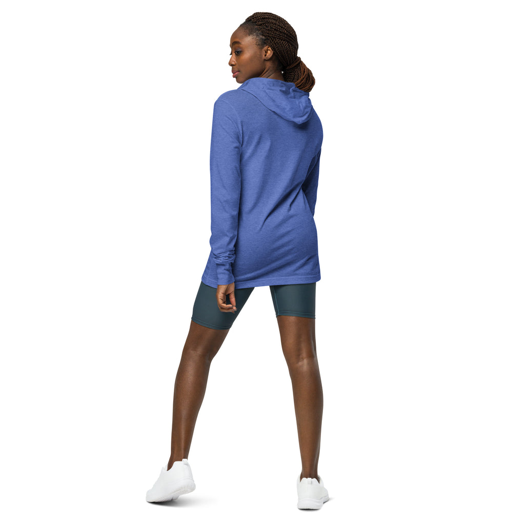 Unisex Hooded Long-Sleeve Tee | Never Give Up Hooded long-sleeve tee AwRans Clothing unisex-hooded-long-sleeve-tee-heather-true-royal-back-67eb96c46bbf7