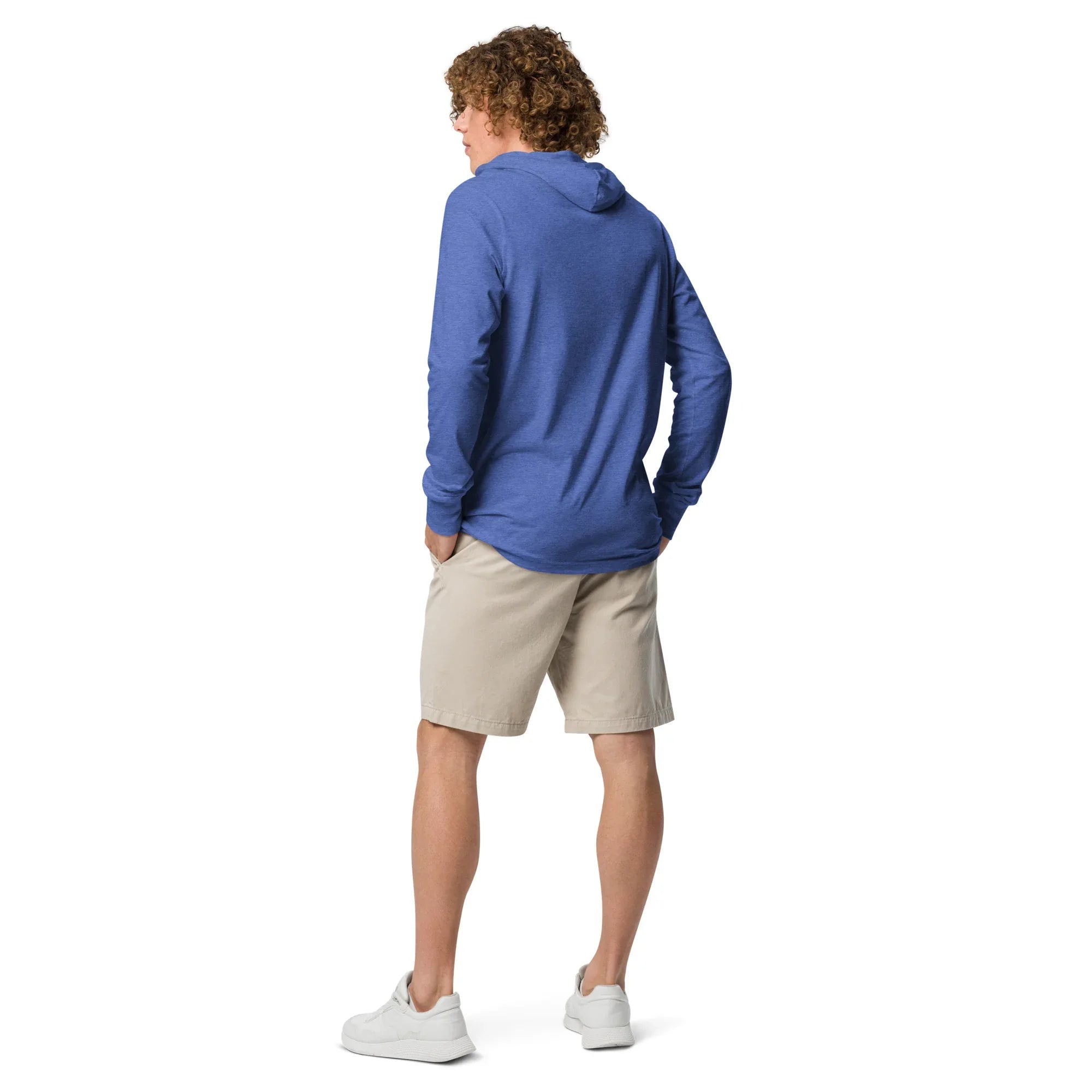 Unisex Hooded Long-Sleeve Tee | Professional Hooded long-sleeve tee AwRans Clothing unisex-hooded-long-sleeve-tee-heather-true-royal-back-67efeb9f4d59a