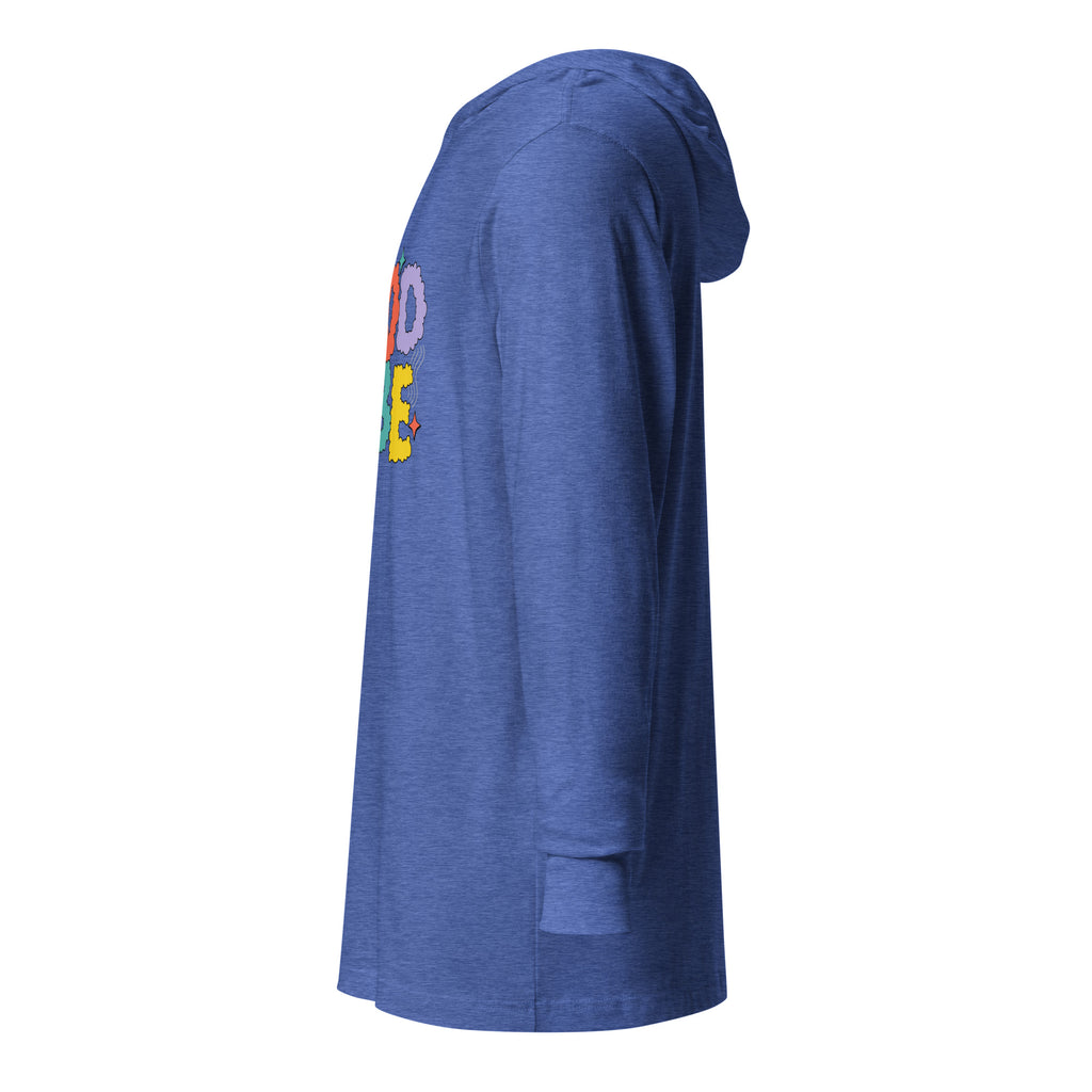 Unisex Hooded Long-Sleeve Tee | Good Vibe Hooded long-sleeve tee AwRans Clothing unisex-hooded-long-sleeve-tee-heather-true-royal-left-67eb9bb9291d7