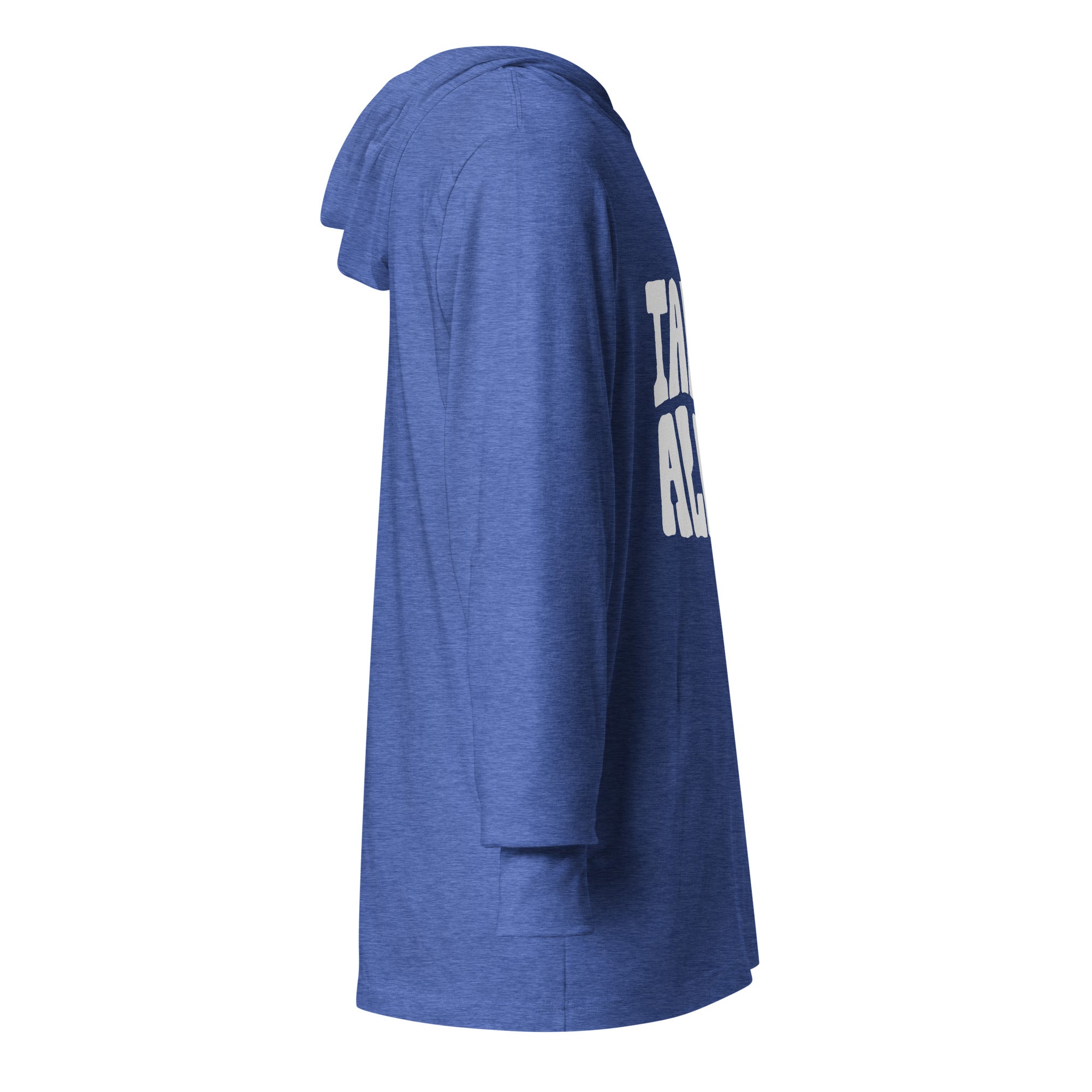 Unisex Hooded Long-Sleeve Tee | Take It All In Hooded long-sleeve tee AwRans Clothing unisex-hooded-long-sleeve-tee-heather-true-royal-right-67eb9421eb28c