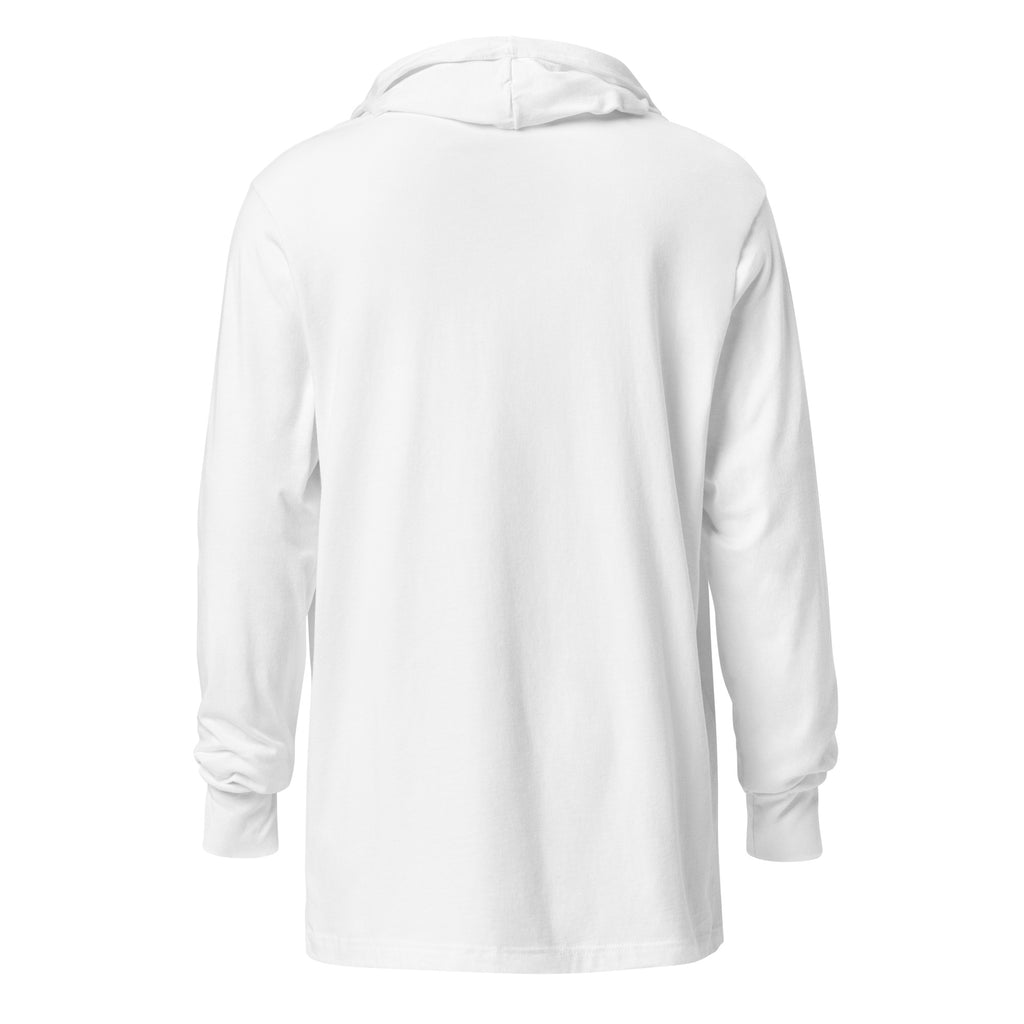 Unisex Hooded Long-Sleeve Tee | Believe Hooded long-sleeve tee AwRans Clothing unisex-hooded-long-sleeve-tee-white-back-67f00c9ca4cae