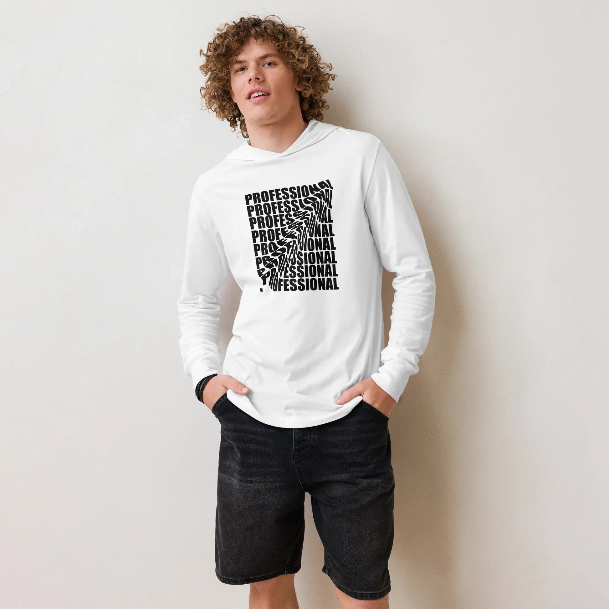 Unisex Hooded Long-Sleeve Tee | Professional - AwRans Clothing