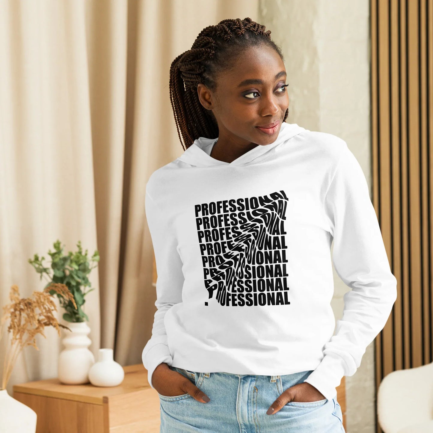 Unisex Hooded Long-Sleeve Tee | Professional - AwRans Clothing