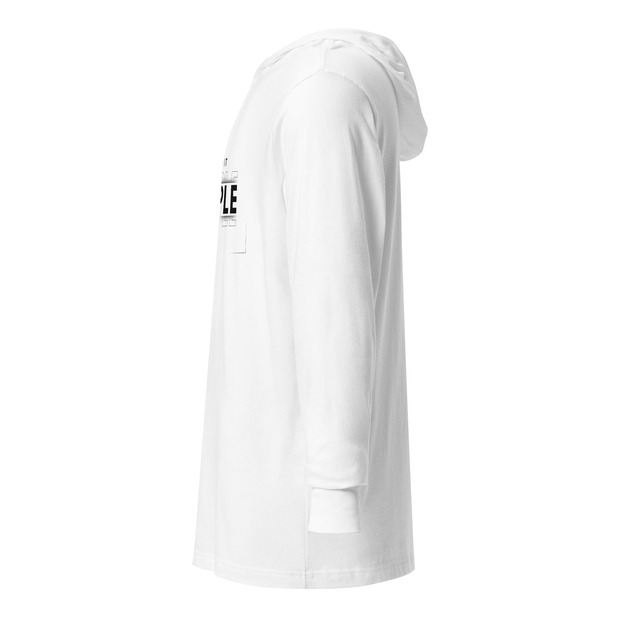 Unisex Hooded Long-Sleeve Tee | Keep It Simple Hooded long-sleeve tee AwRans Clothing unisex-hooded-long-sleeve-tee-white-left-67f00e317ab3a