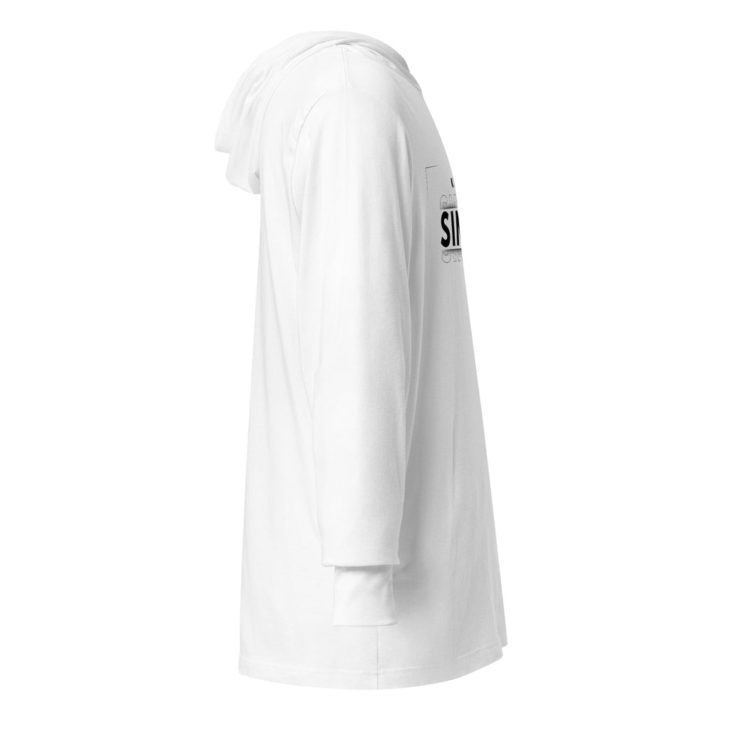 Unisex Hooded Long-Sleeve Tee | Keep It Simple Hooded long-sleeve tee AwRans Clothing unisex-hooded-long-sleeve-tee-white-right-67f00e317afda