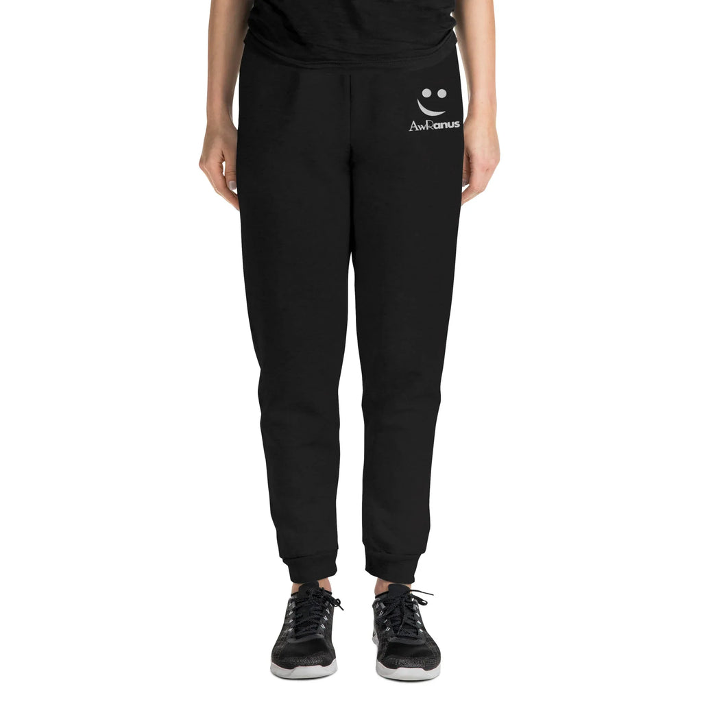 AwRans | Premium Unisex Joggers joggers AwRans Clothing unisex-joggers-black-front-688d5219cc8ee