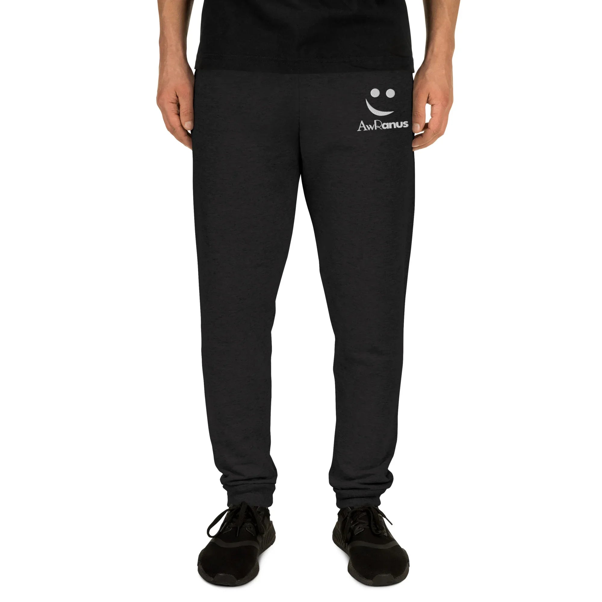 AwRans | Premium Unisex Joggers joggers AwRans Clothing unisex-joggers-black-front-688d5219ccf1b