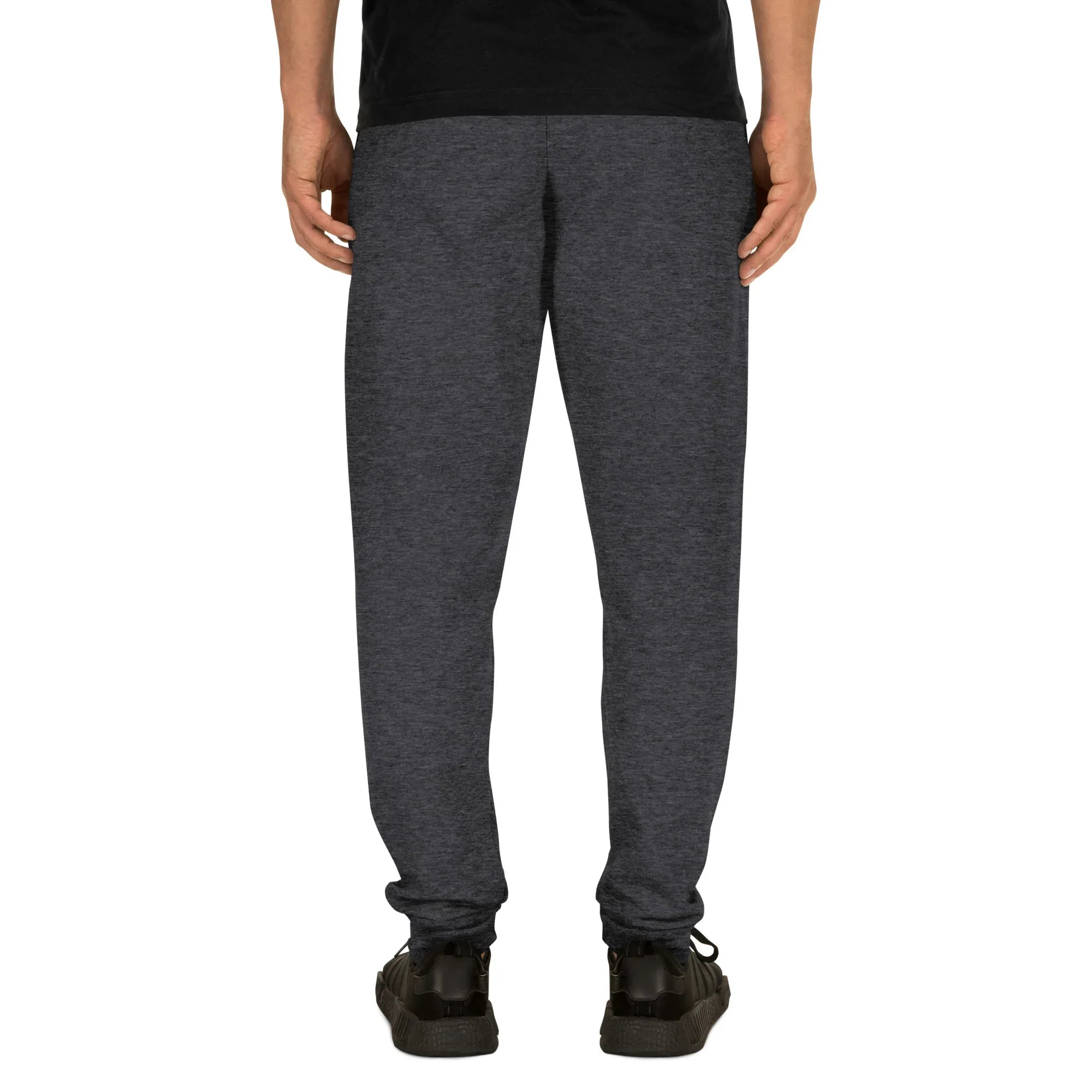 AwRans | Premium Unisex Joggers joggers AwRans Clothing unisex-joggers-black-heather-back-688d5219cc99c