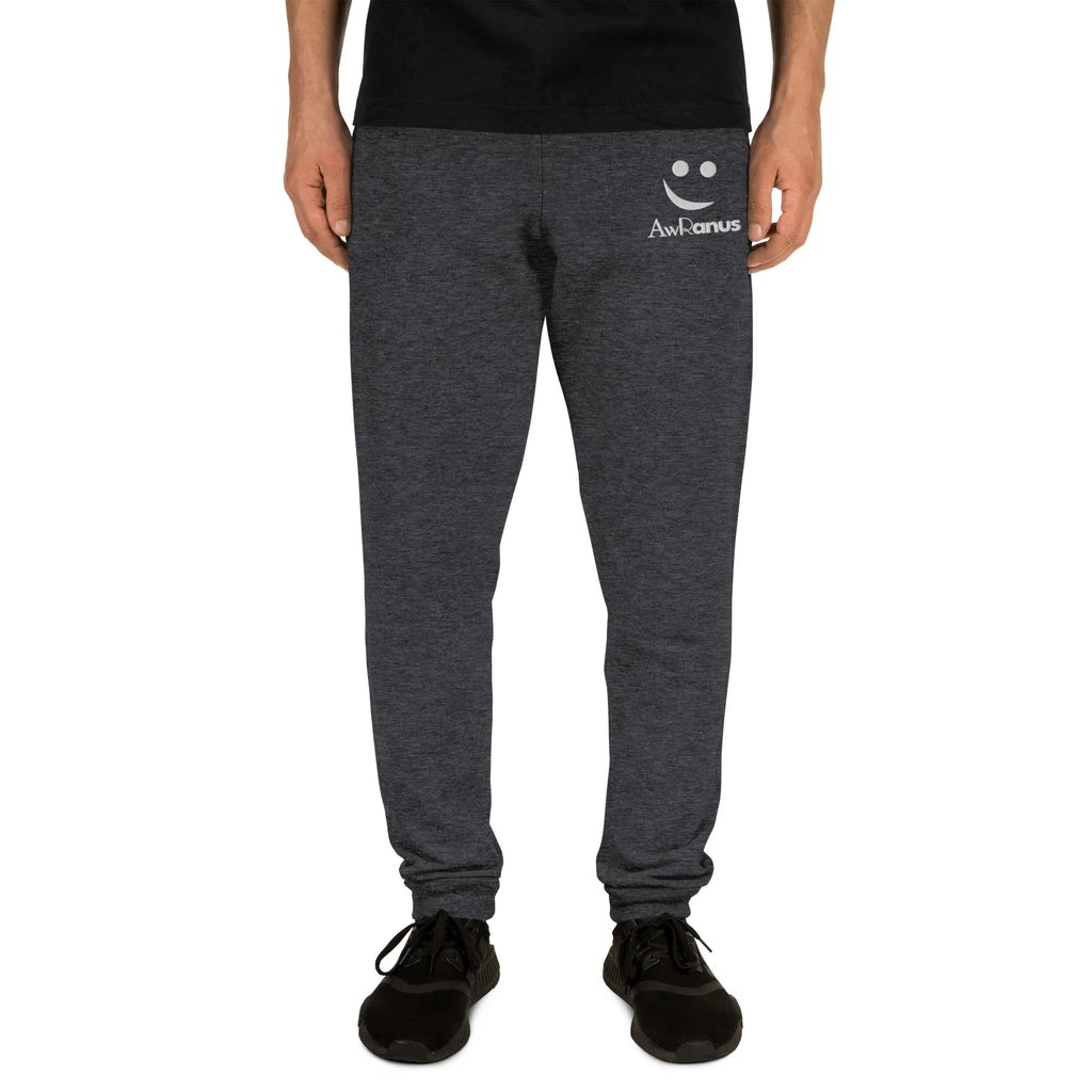 AwRans | Premium Unisex Joggers joggers AwRans Clothing unisex-joggers-black-heather-front-688d5219ccdf1