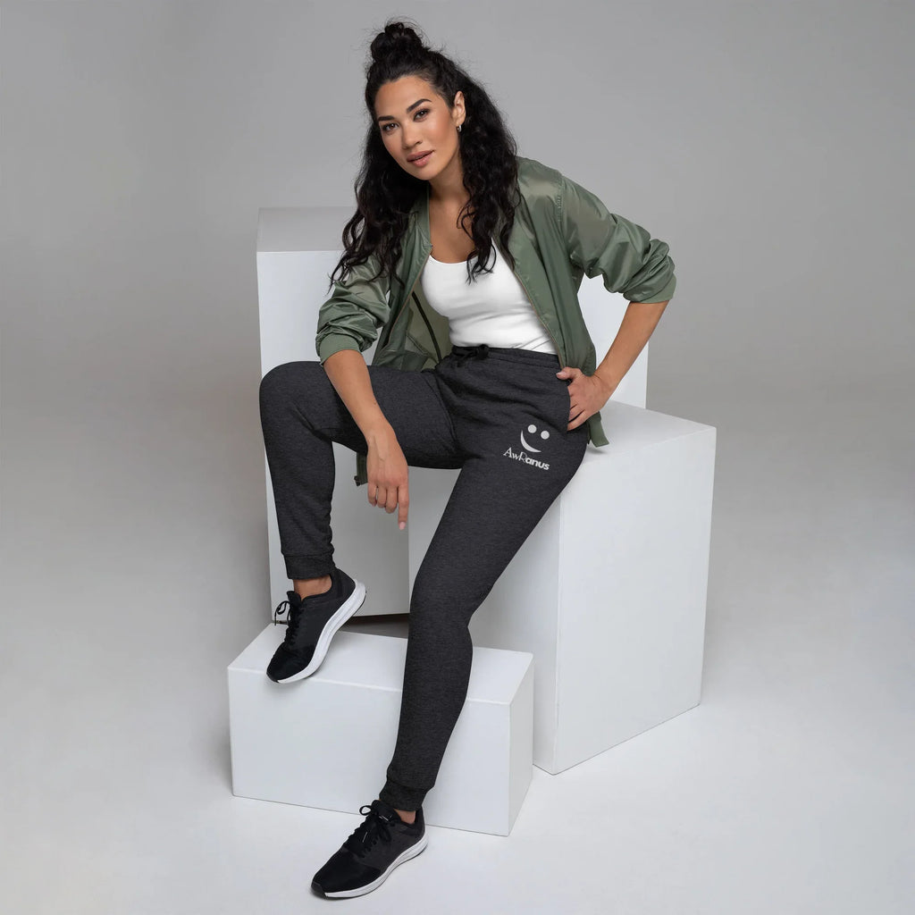 AwRans | Premium Unisex Joggers joggers AwRans Clothing unisex-joggers-black-heather-left-front-688d5219ccd6e