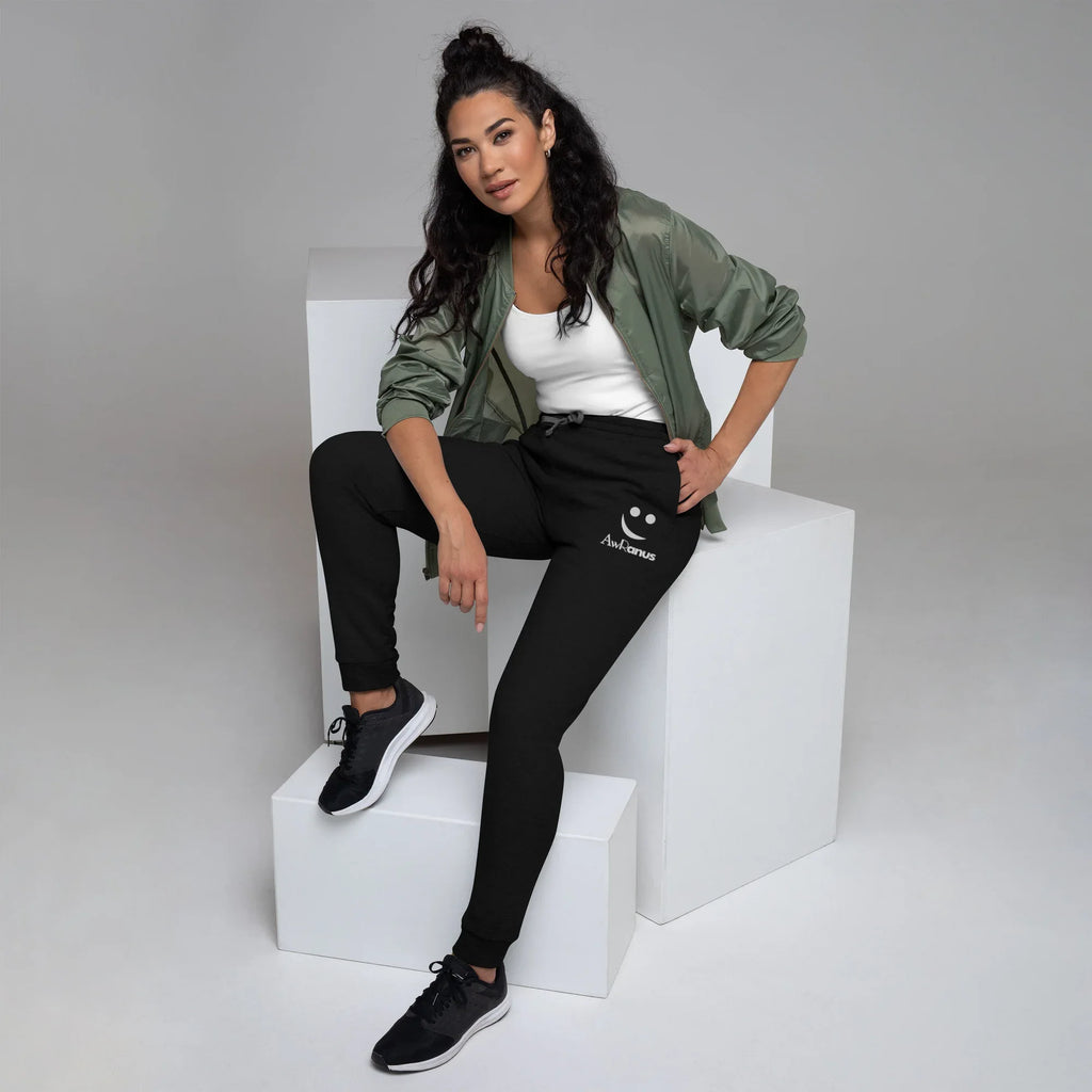 AwRans | Premium Unisex Joggers joggers AwRans Clothing unisex-joggers-black-left-front-688d5219cd237