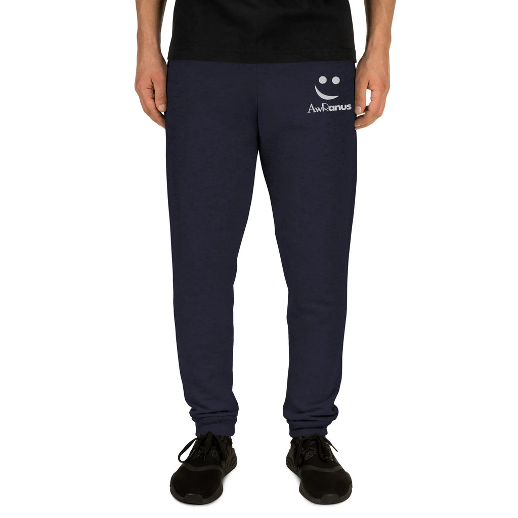 AwRans | Premium Unisex Joggers joggers AwRans Clothing unisex-joggers-j.-navy-front-688d5219cc81c