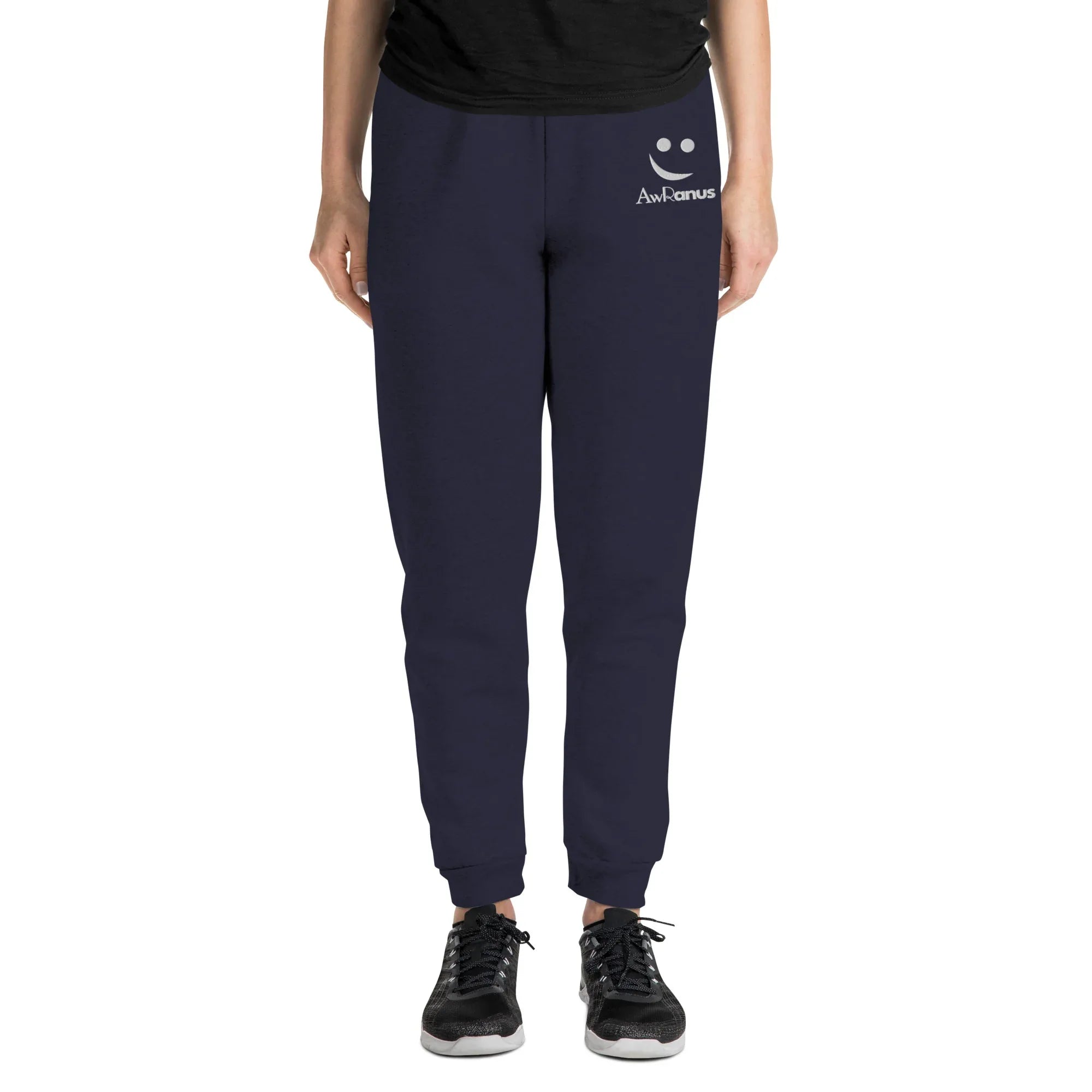 AwRans | Premium Unisex Joggers joggers AwRans Clothing unisex-joggers-j.-navy-front-688d5219cd3ff