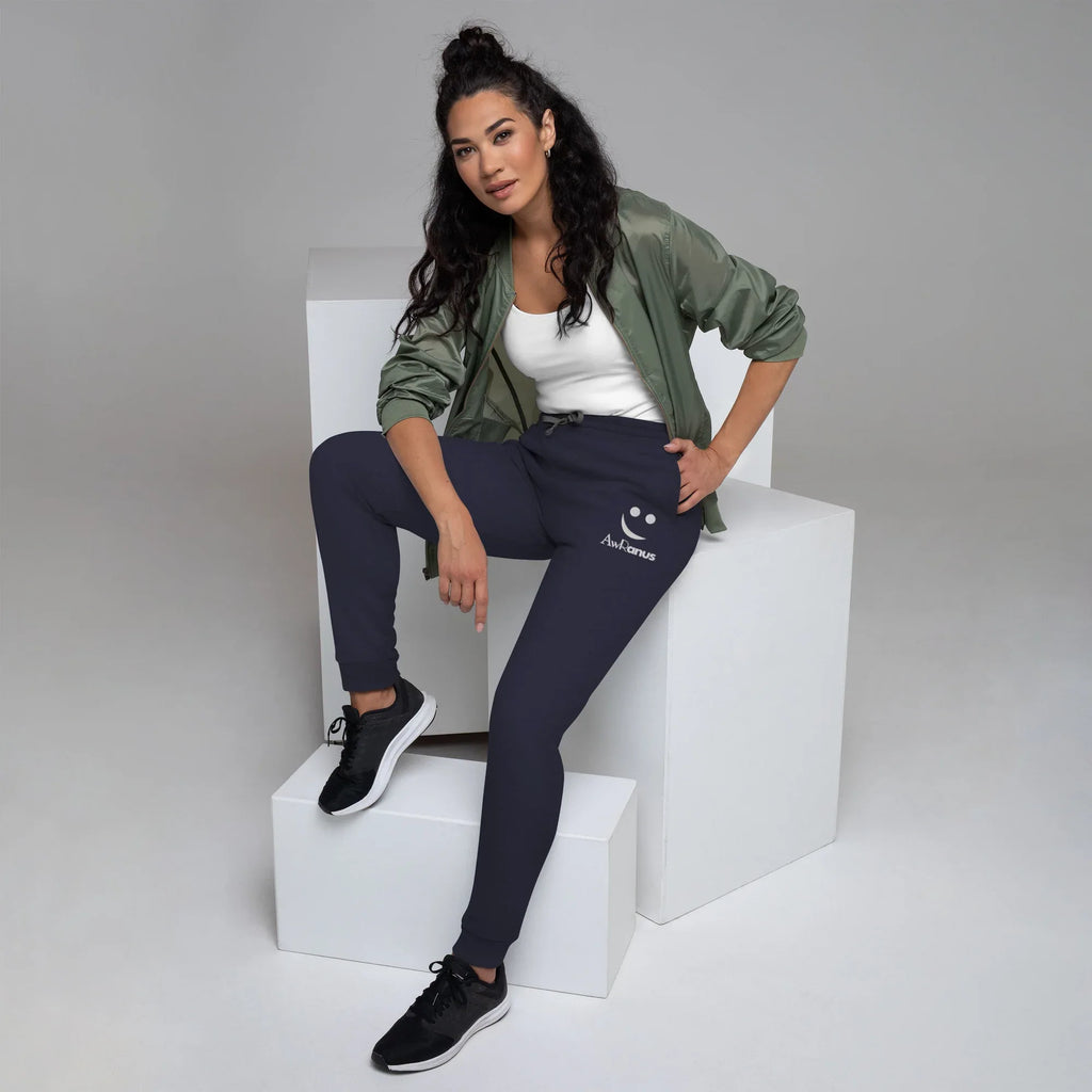 AwRans | Premium Unisex Joggers joggers AwRans Clothing unisex-joggers-j.-navy-left-front-688d5219ccfbf